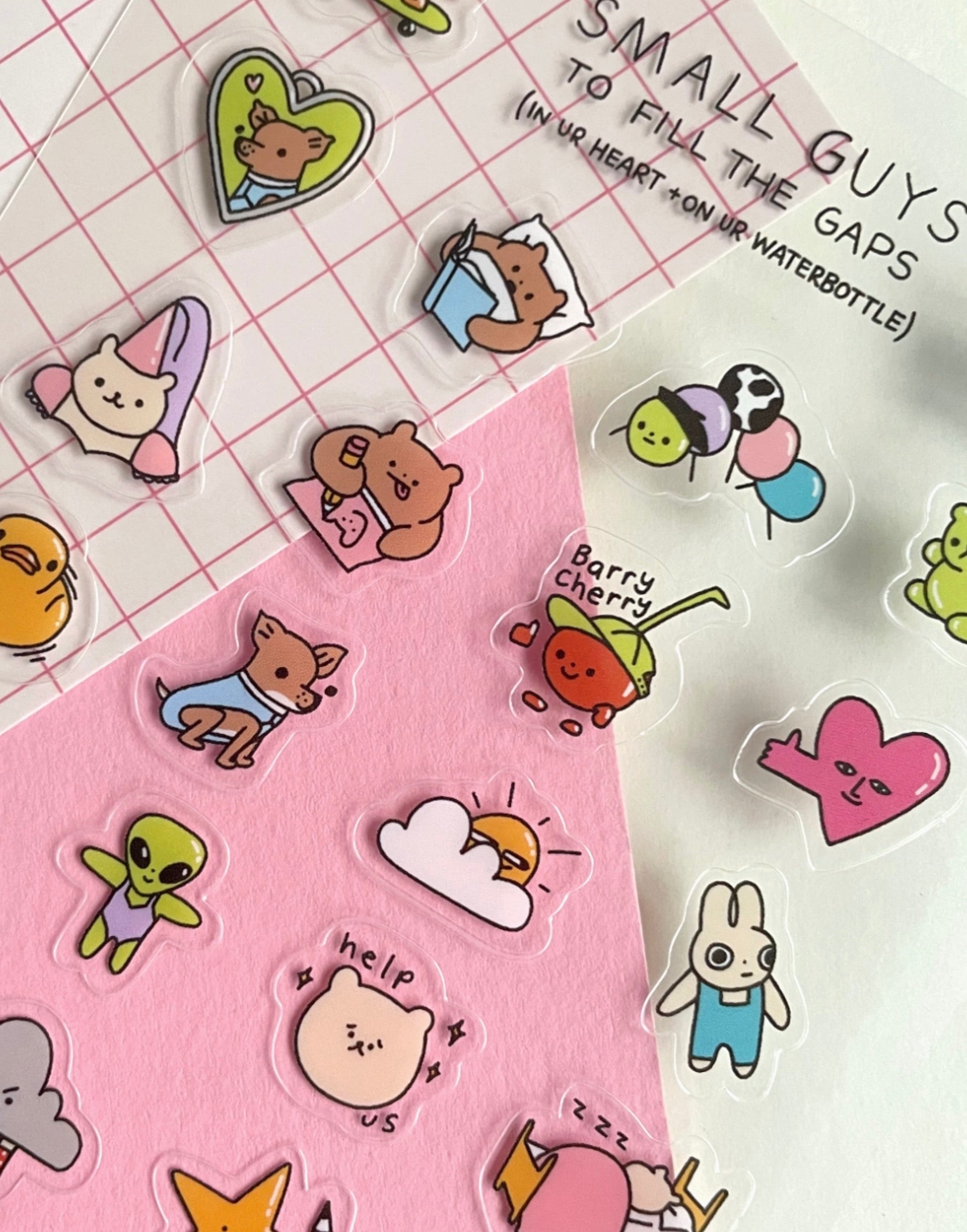 Clarice Tudor Small Guys - Clear Sticker Sheet