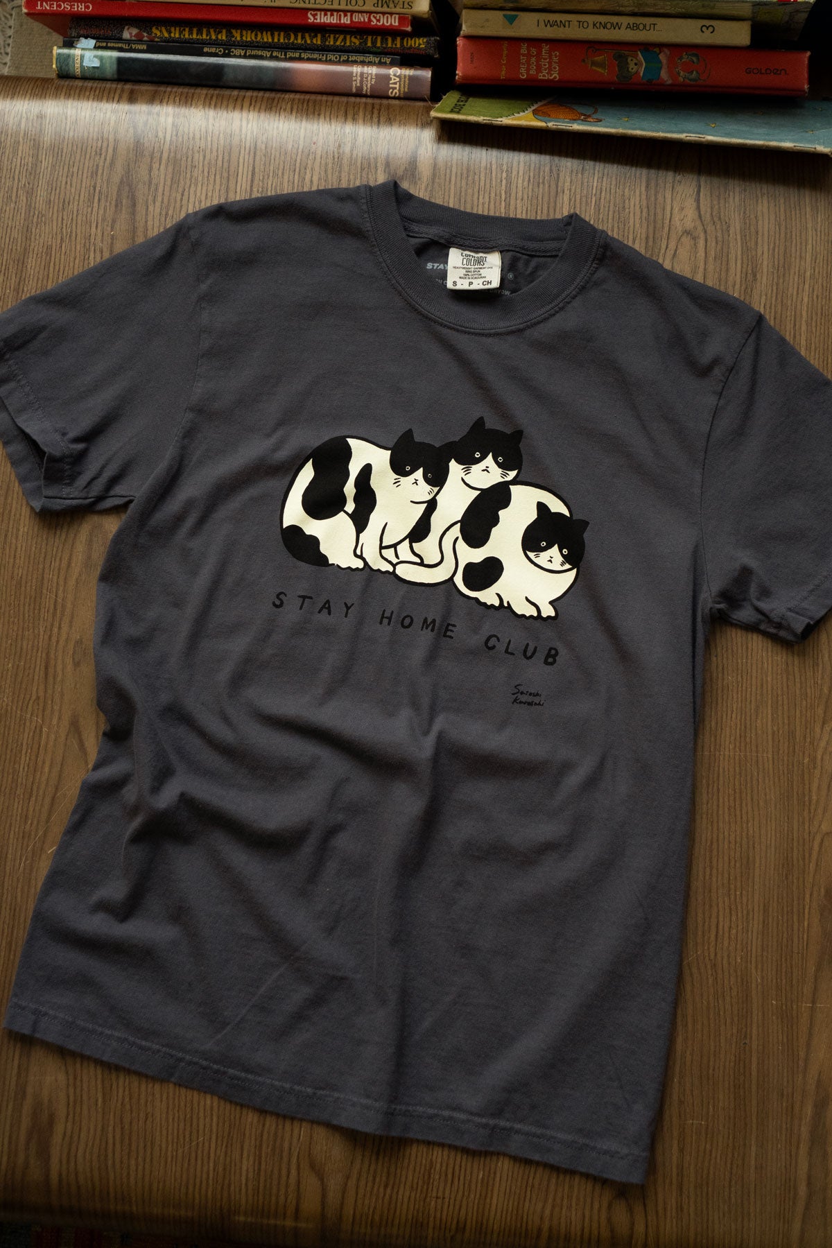  T-shirt 'Vintage' - 'Tuxedo Cats'