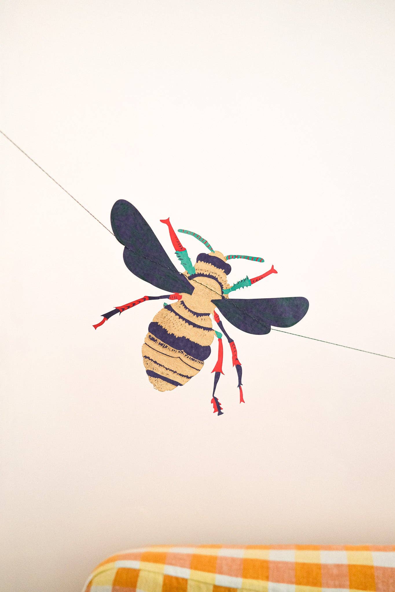 Insects Screen Printed and Sewn Garland