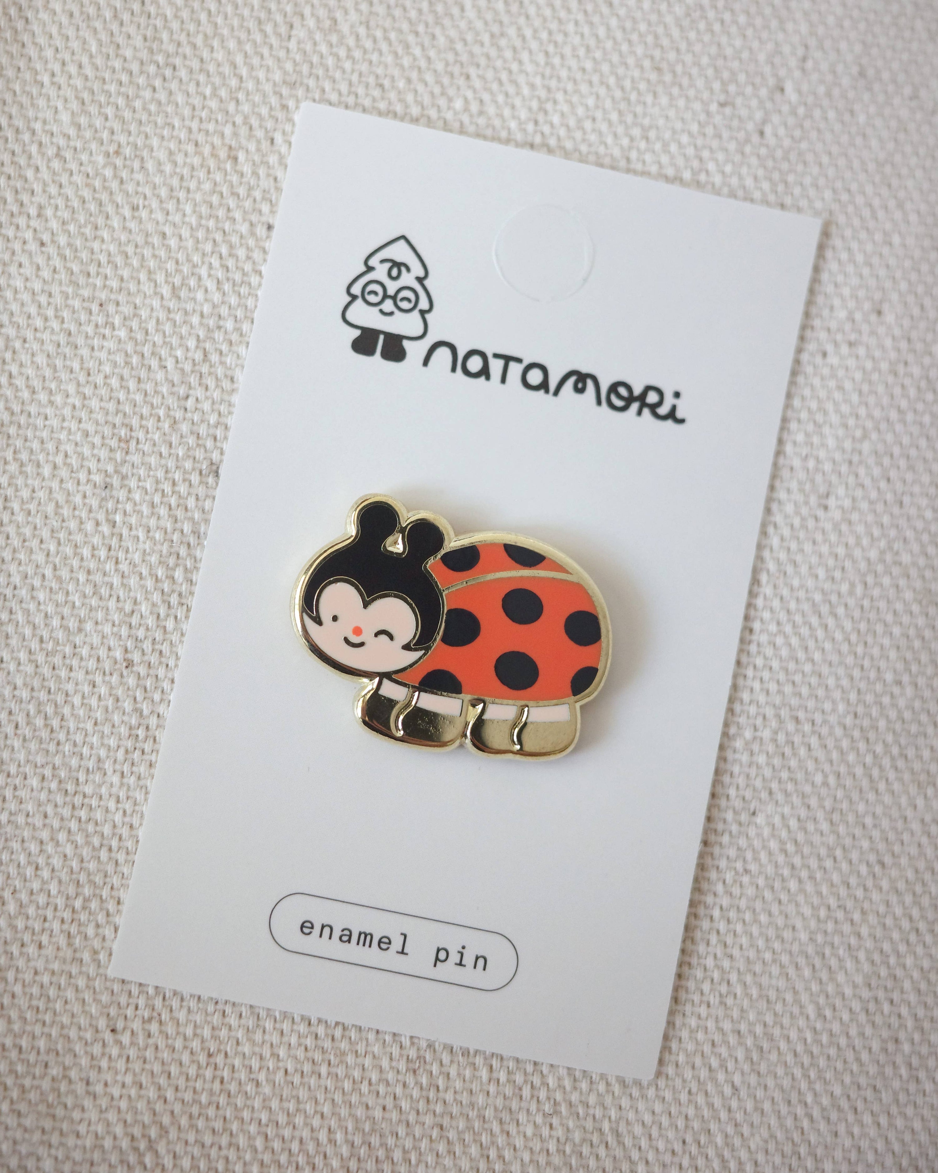 Natamori Ladybug Pin