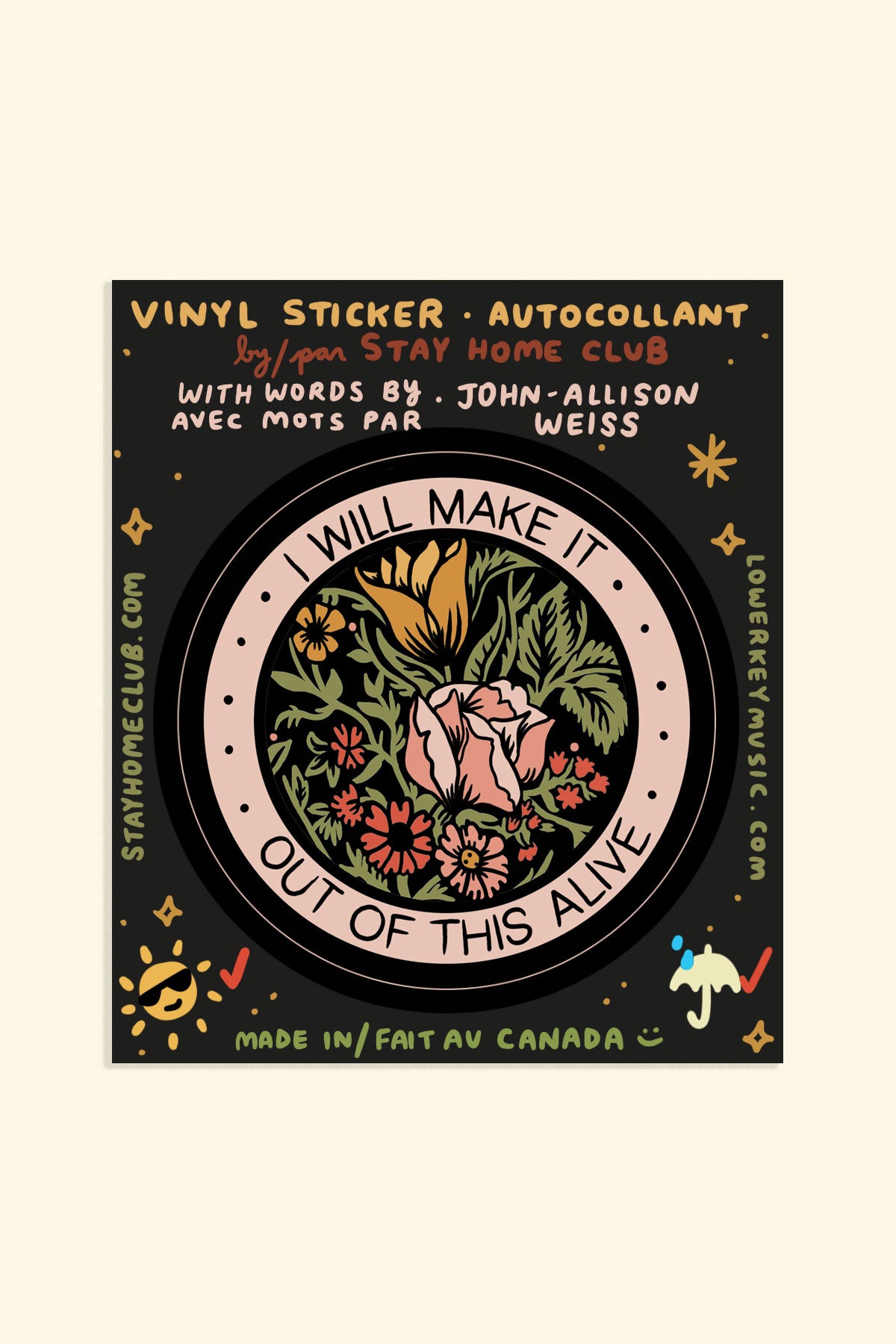 Alive Vinyl Sticker