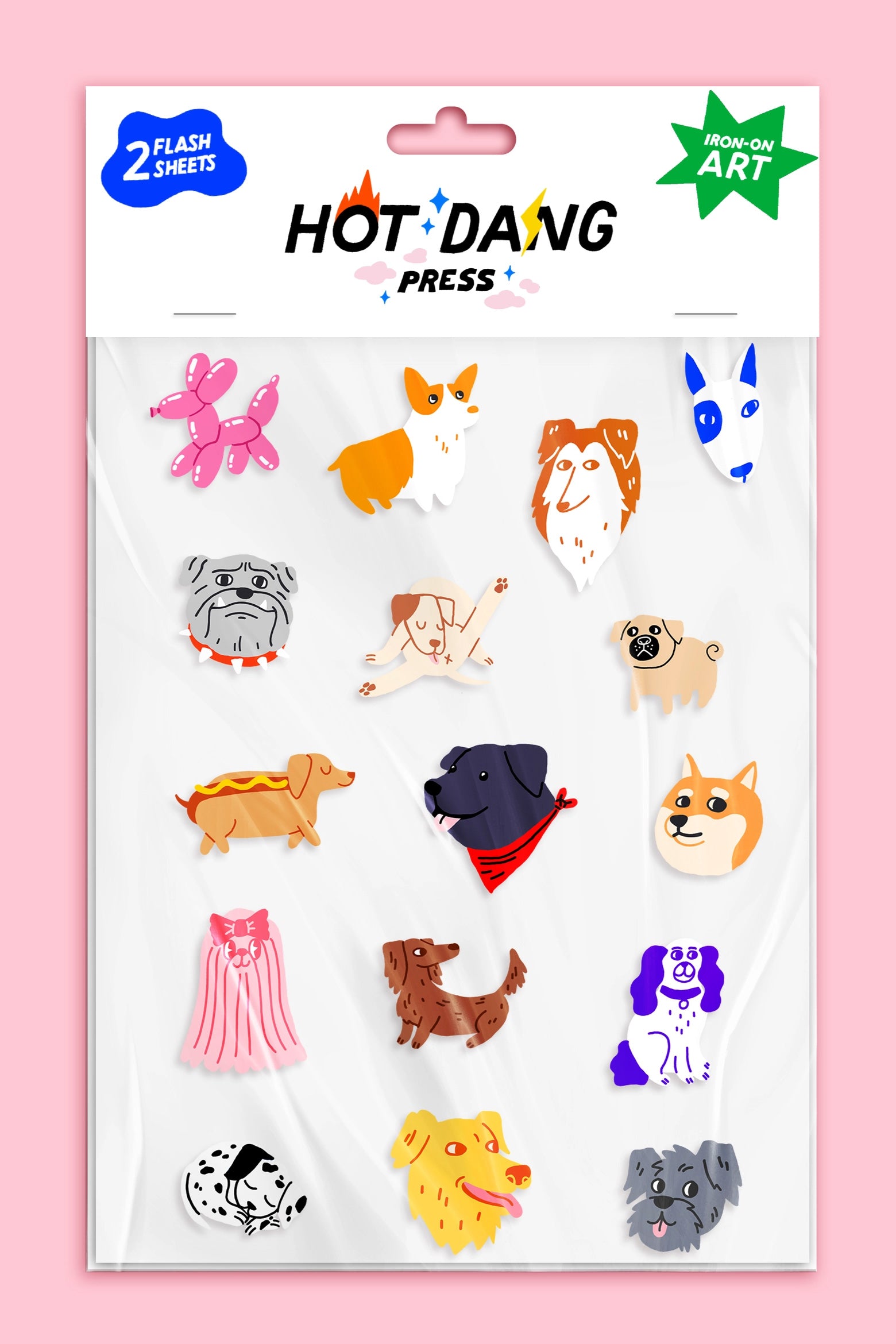 Hot Dang Press Iron-On Art Sheets