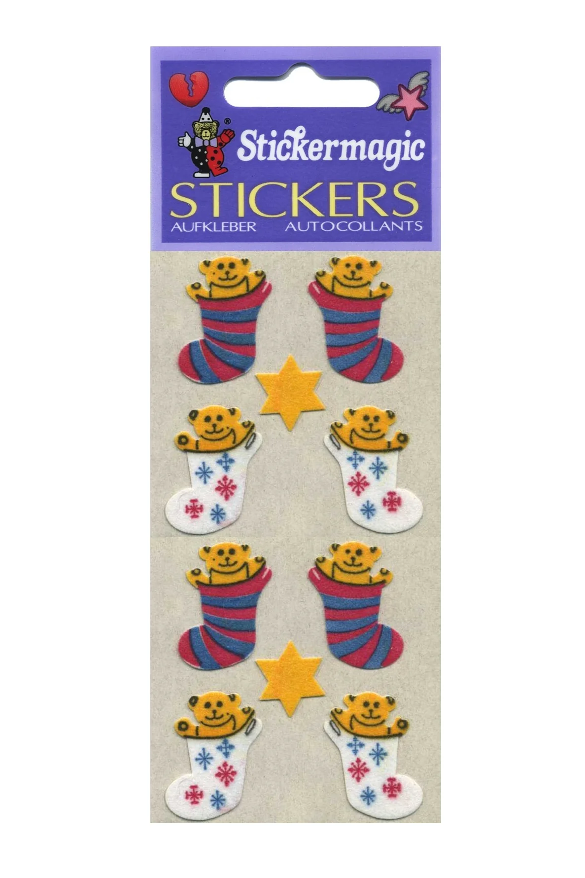 Vintage Sticker Strips - Teddy Bear World