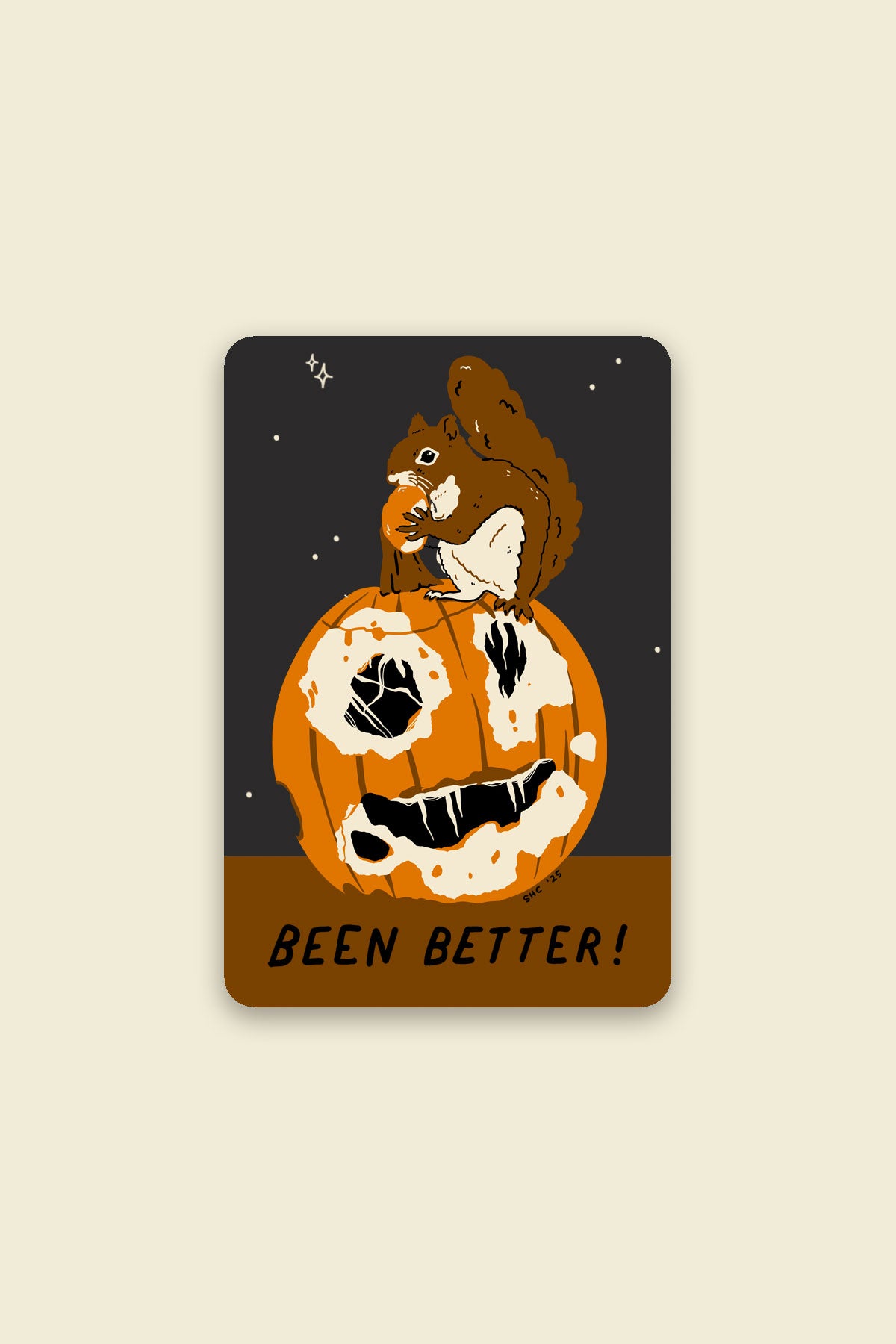 Autocollant 'Been Better (Pumpkin)'