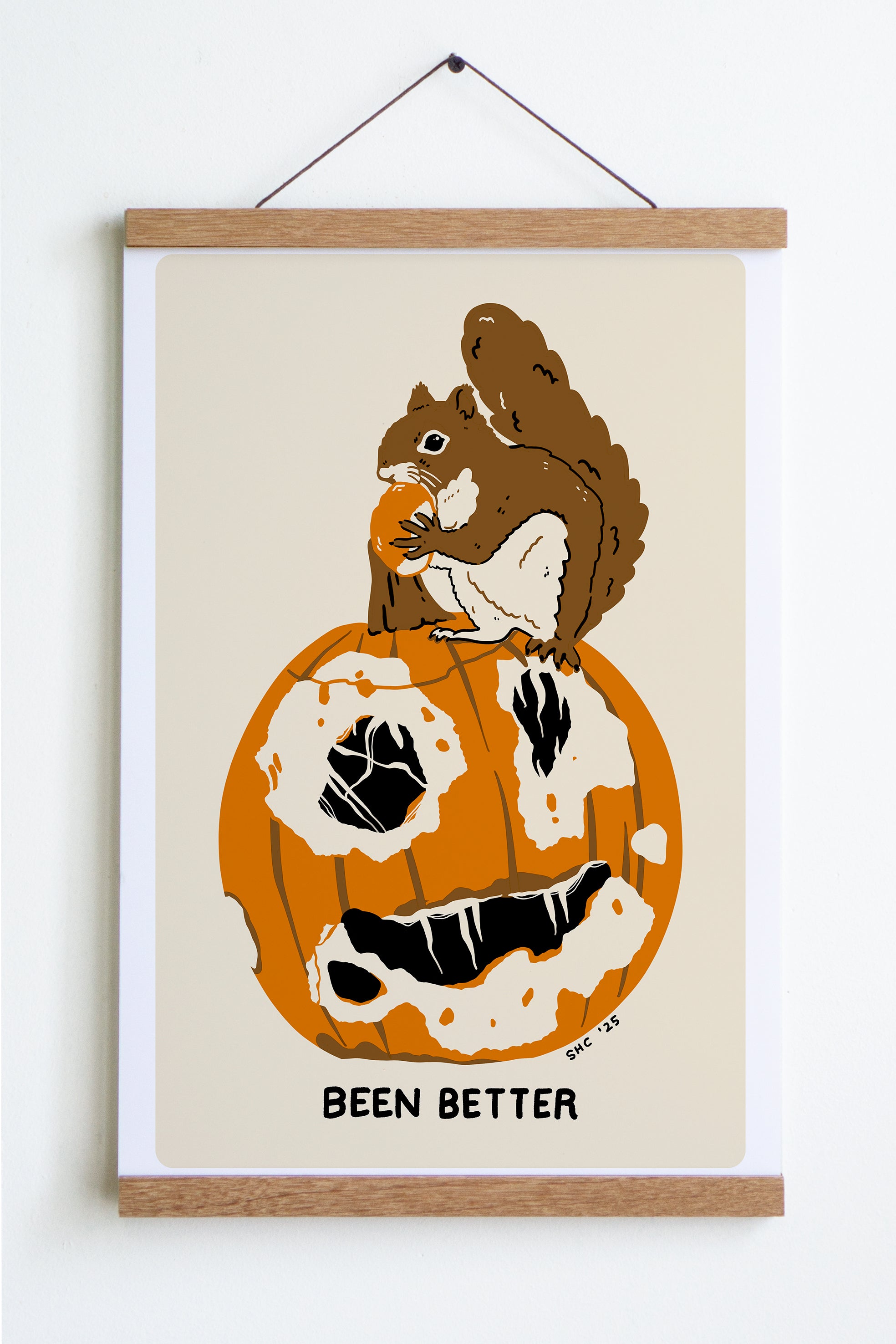 Affiche 'Been Better (Pumpkin)'