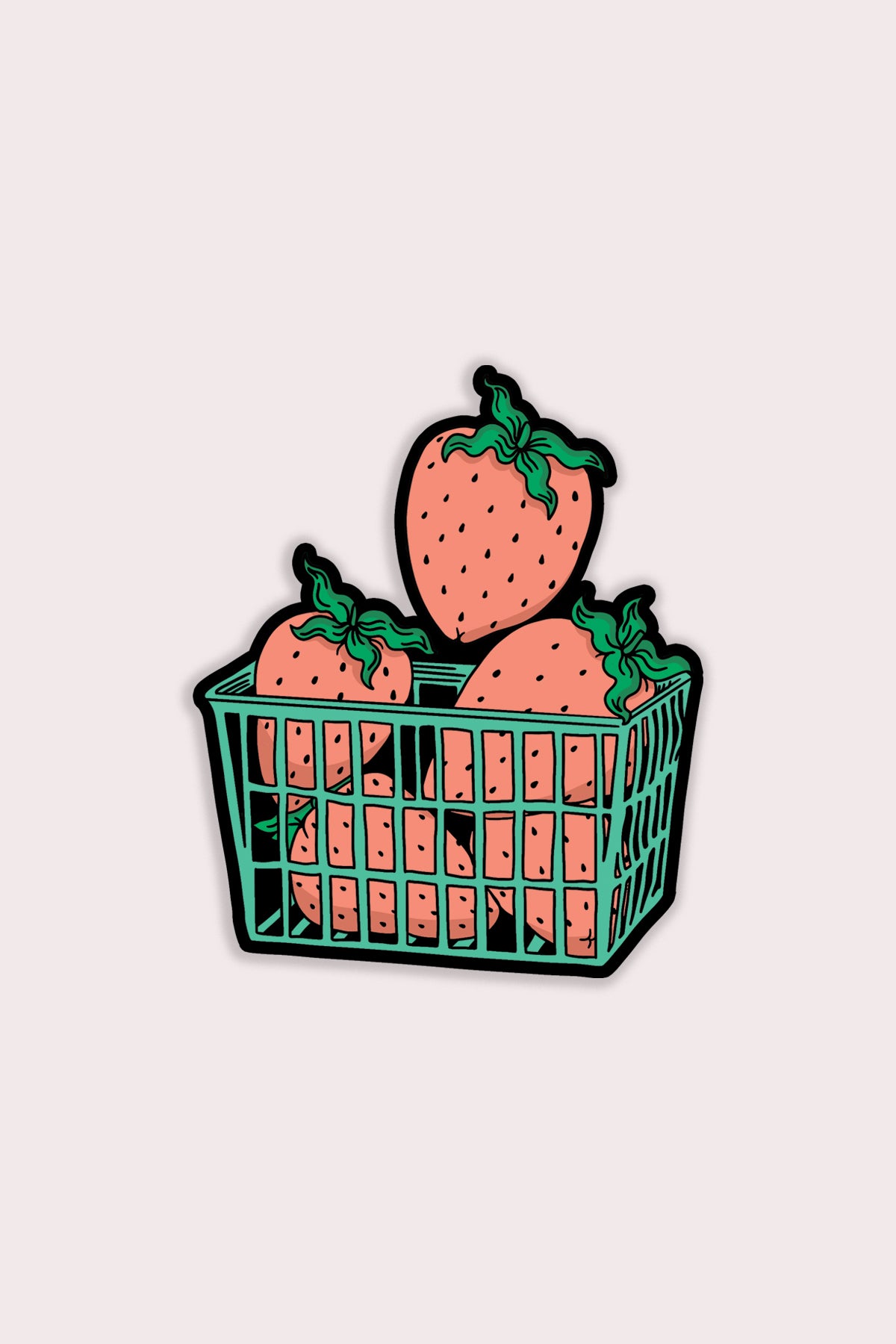 Berry Basket Vinyl Sticker