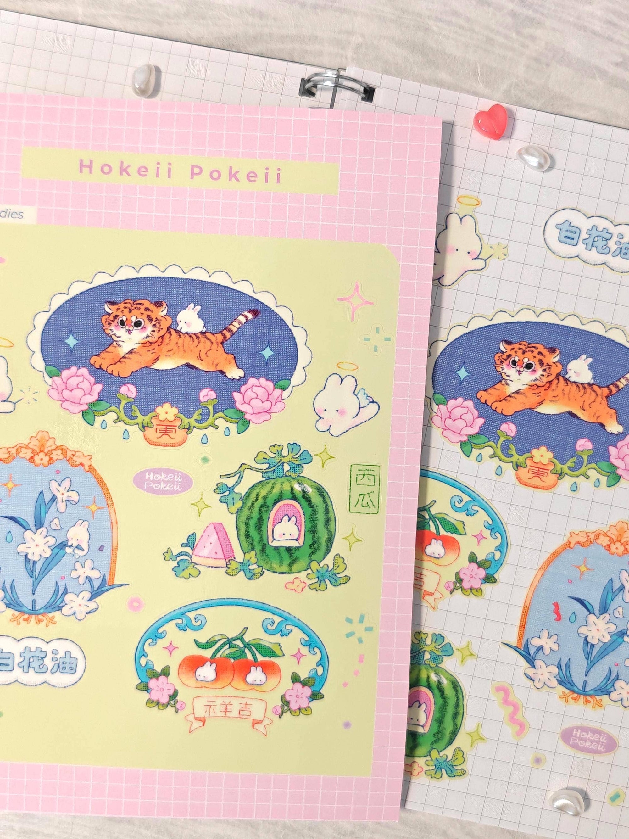 Feuille D'Autocollants Transparent 'Chinese Remedies'