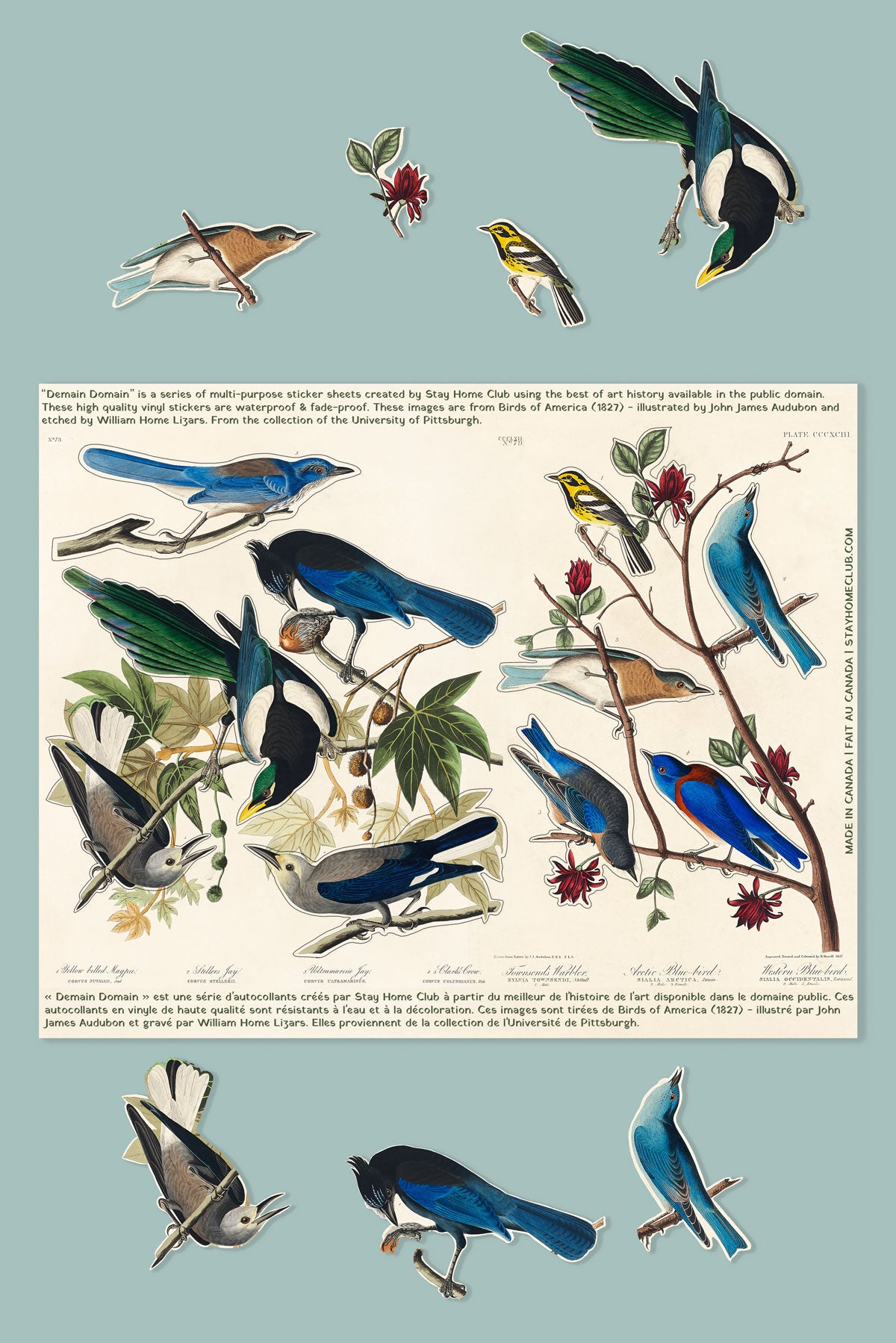 Grande Feuille D'Autocollants 'Stained Glass Ornament''