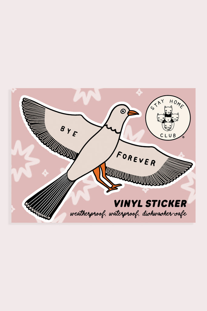 Bye Forever (Bird) Vinyl Sticker