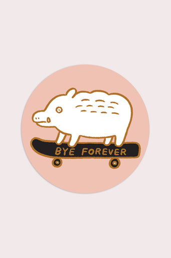 Autocollant 'Bye Forever (Boar)'