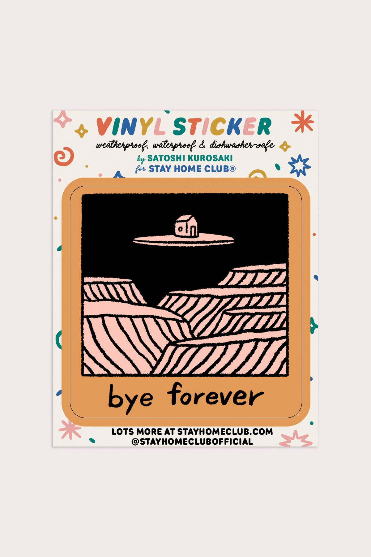 Bye Forever (House) Vinyl Sticker