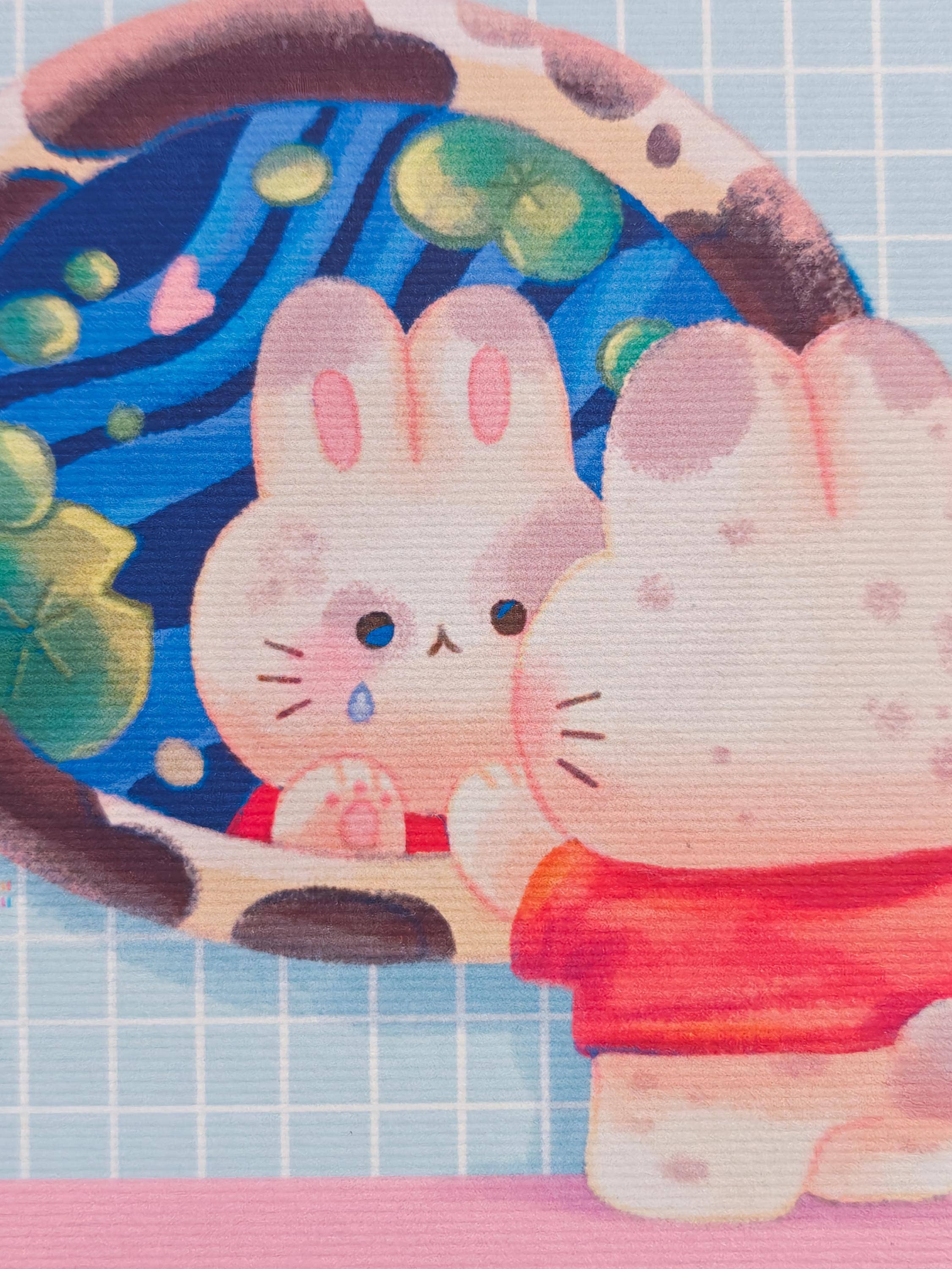 Sad Bunny Mini Art Print