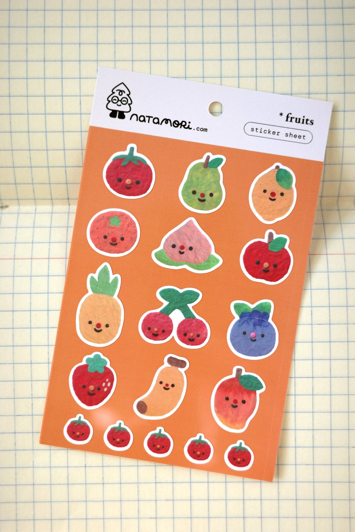 Fruits - Mini Clear Sticker Sheet
