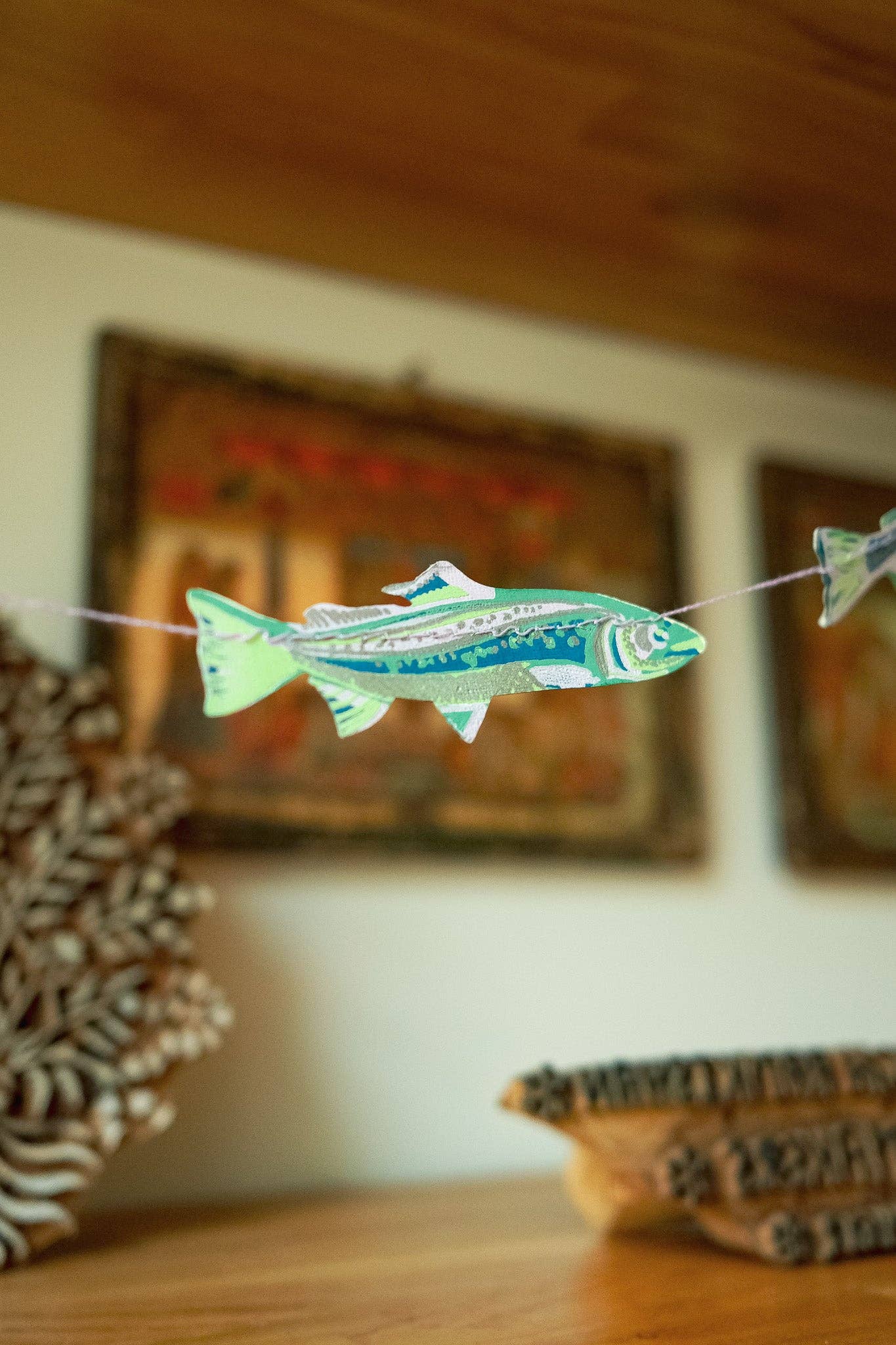 Guirlande sérigraphiée et cousue 'Tasty Anchovies'