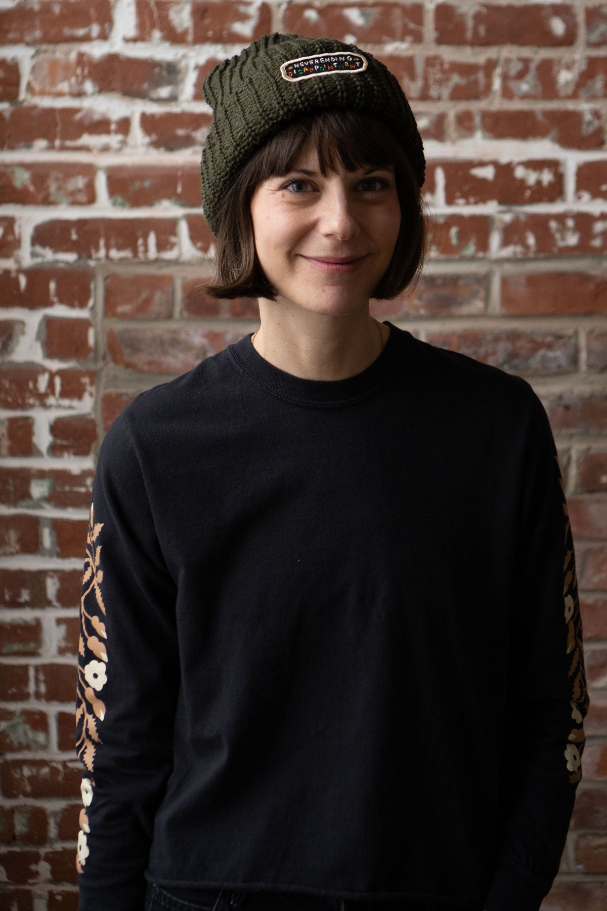 Neverending Disappointment Patched Chunky Beanie