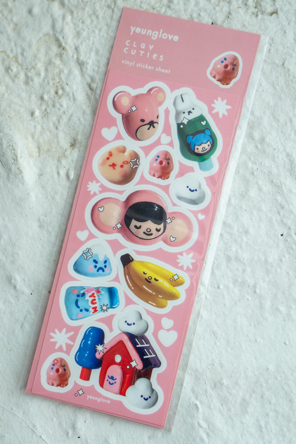 Clay Cuties Sticker Strip