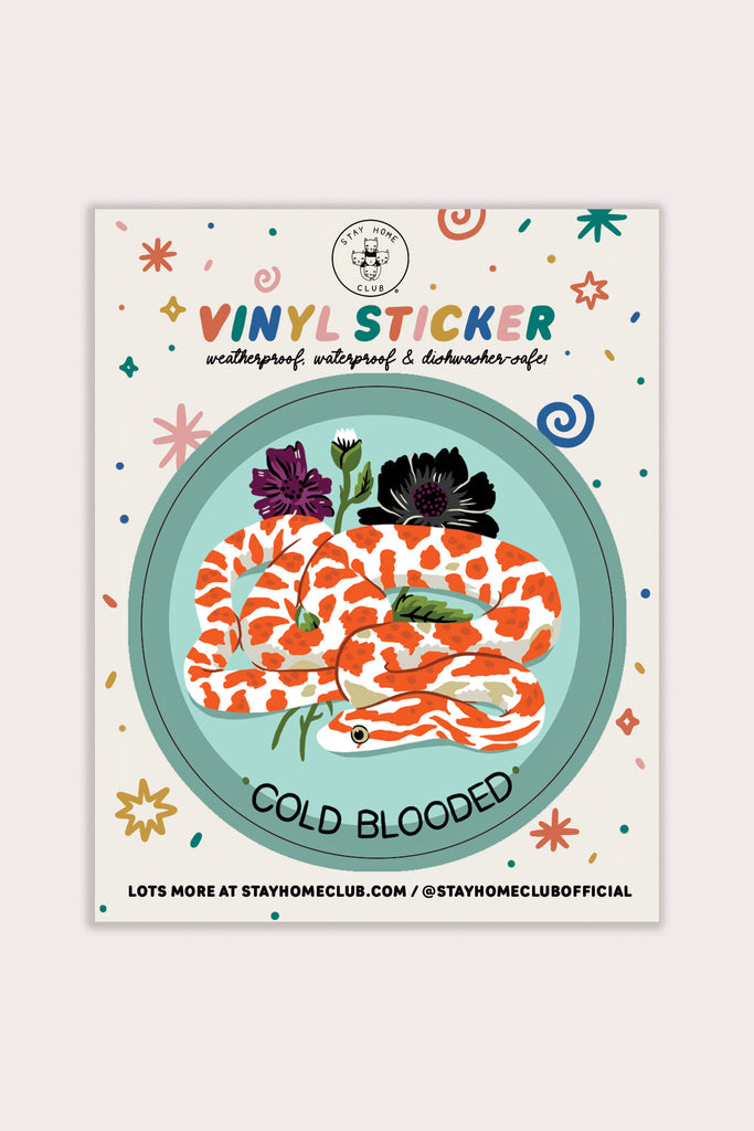 Cold Blooded Vinyl Sticker