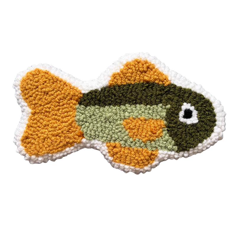 Tufted Fish Wall Hanging
