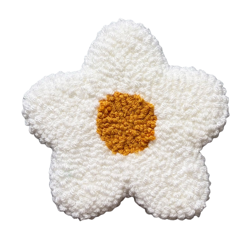 Tufted Daisy Wall Hanging