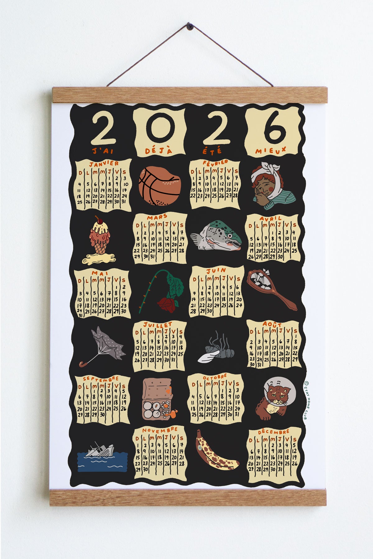 Been Better Icons - 2026 Calendar Print (English / French)