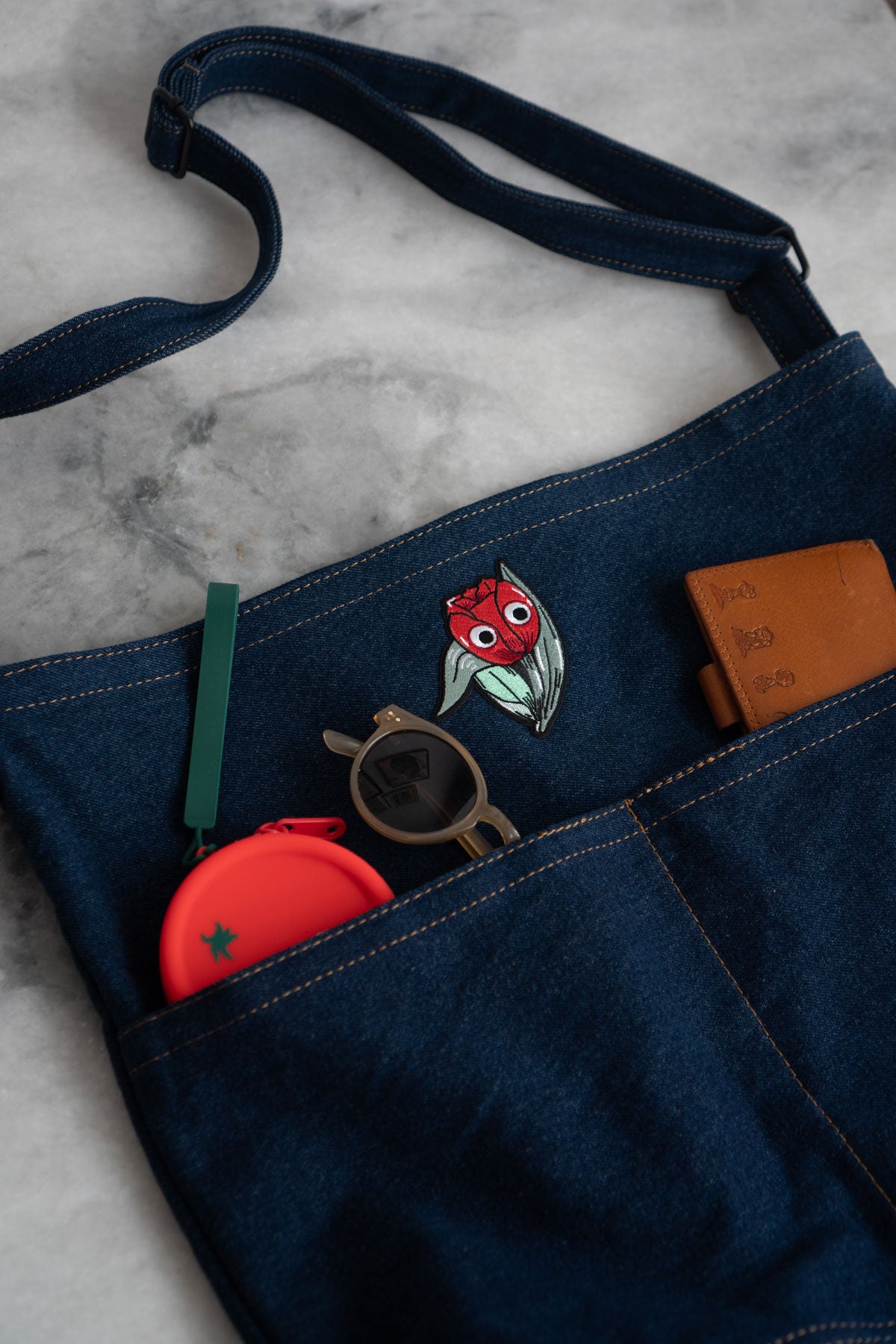 Fourre-Tout Denim à Poches - Choisis Ta Patch
