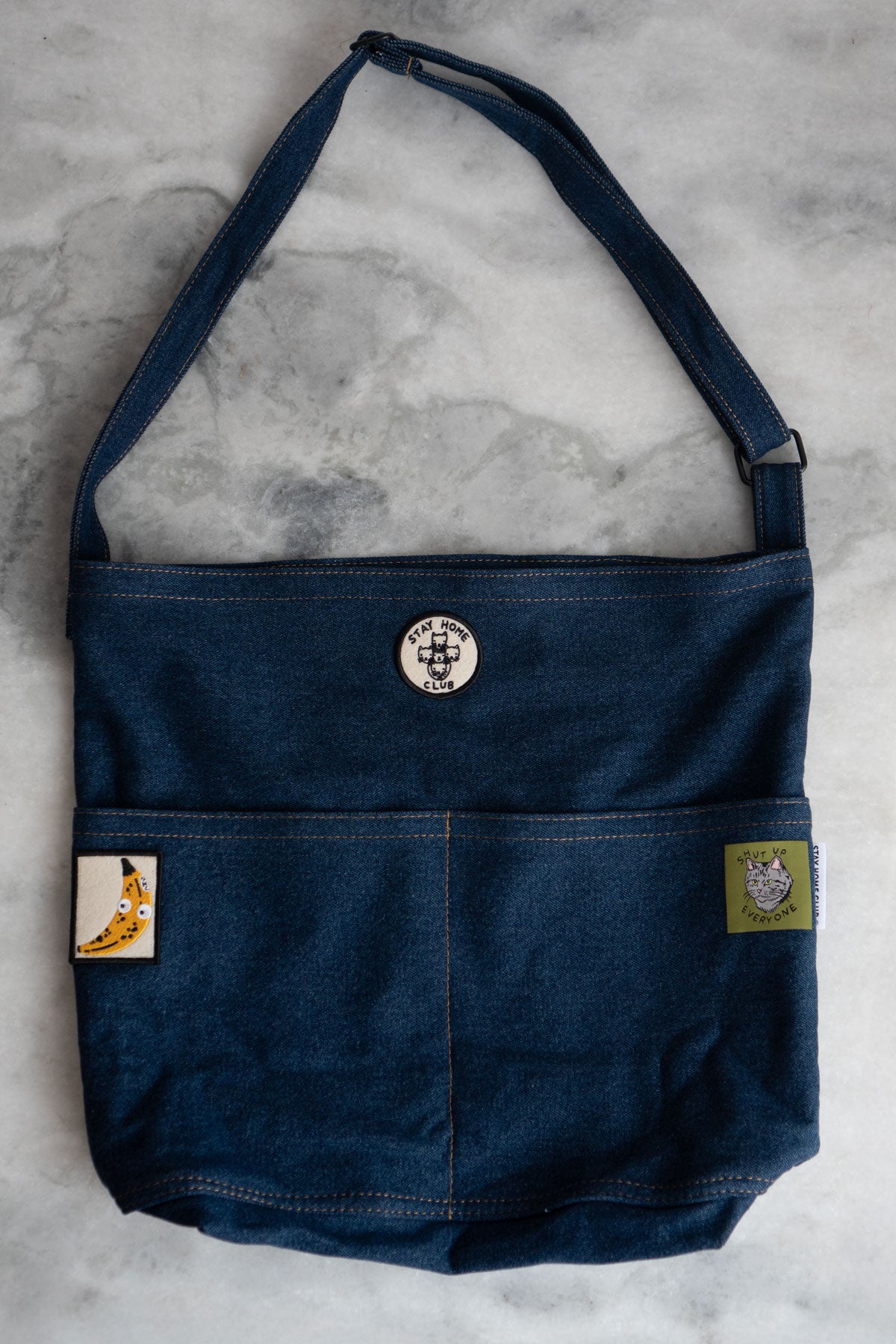 Fourre-Tout Denim à Poches - Choisis Ta Patch