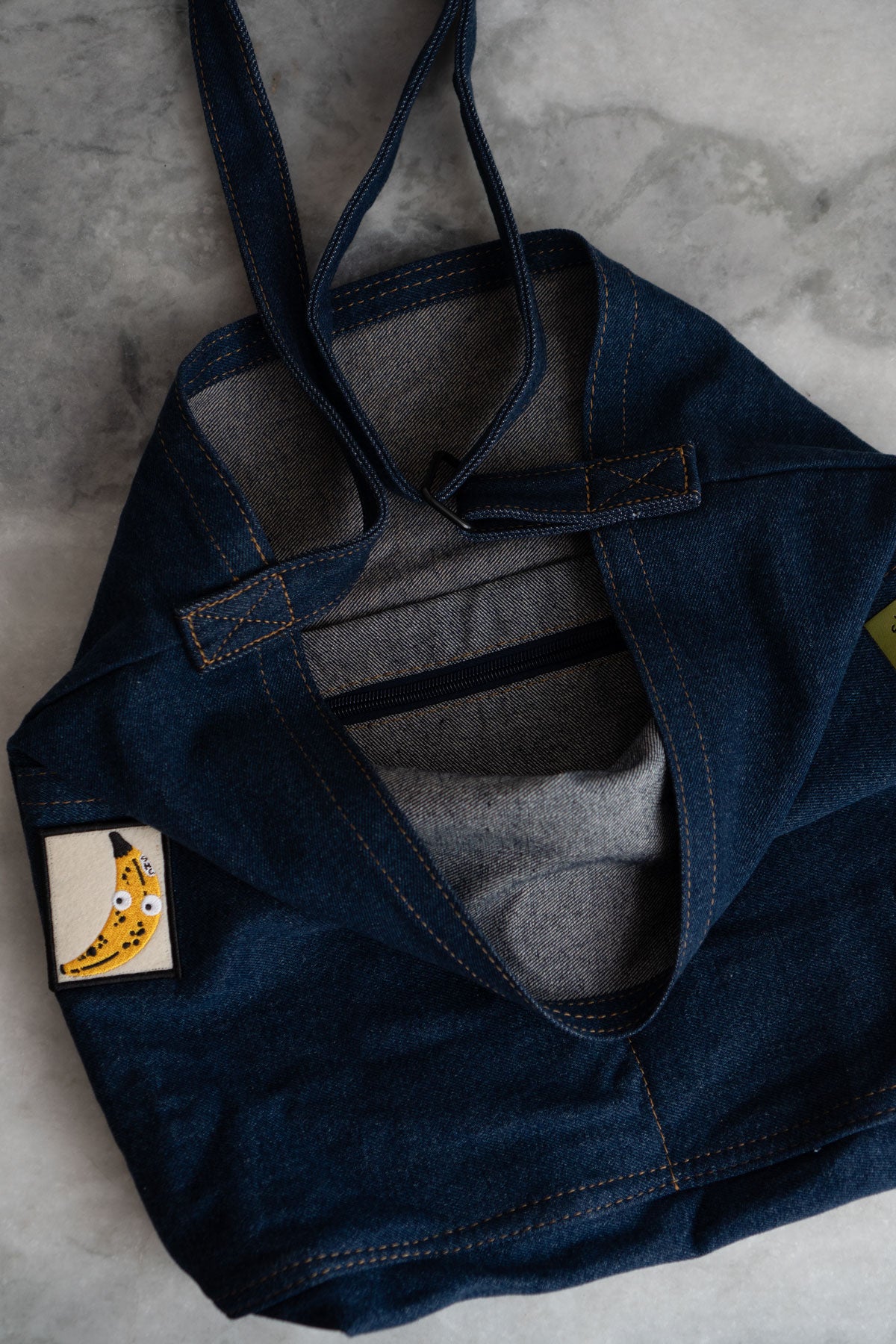 Fourre-Tout Denim à Poches - Choisis Ta Patch