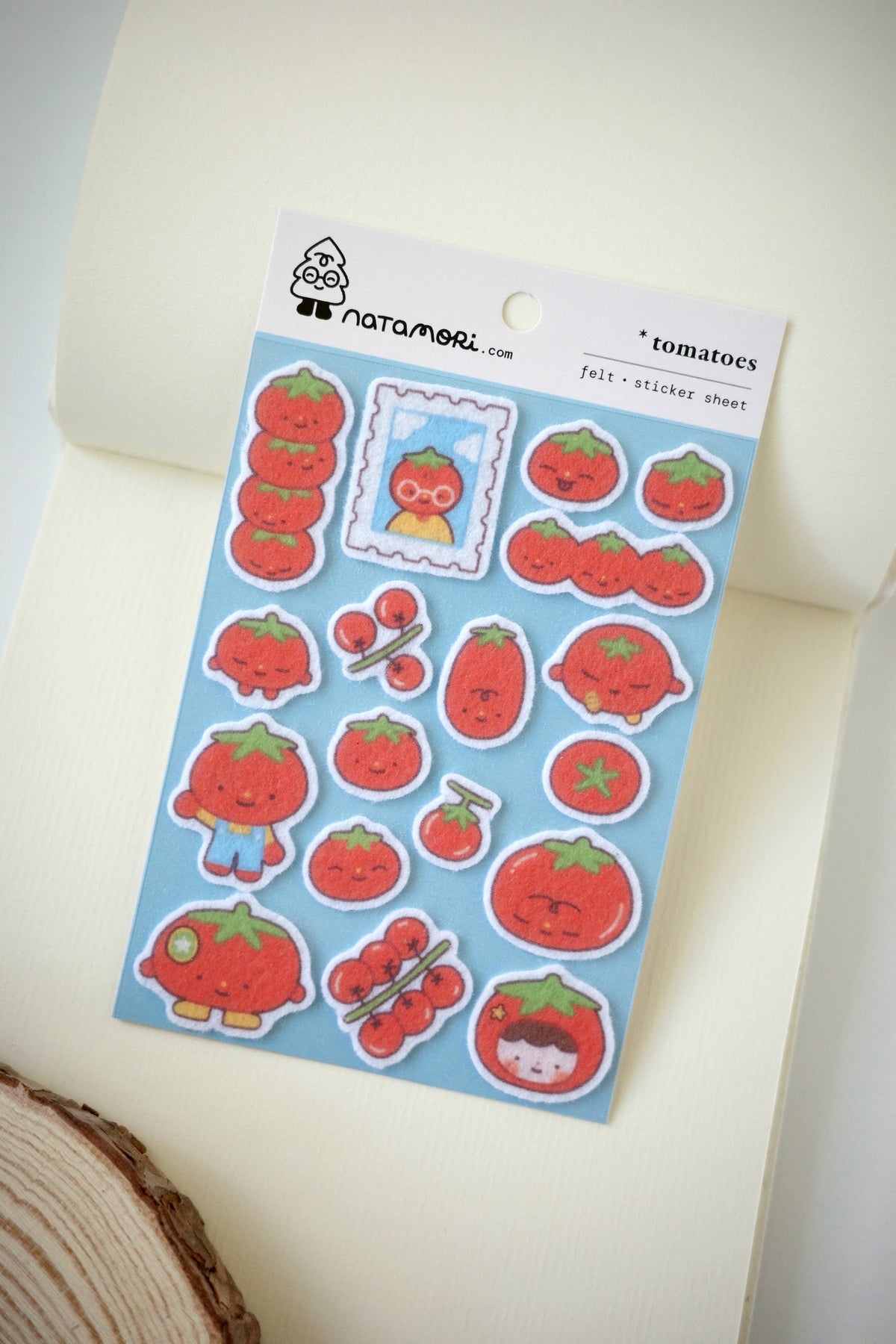 Tomatoes - felt sticker sheet