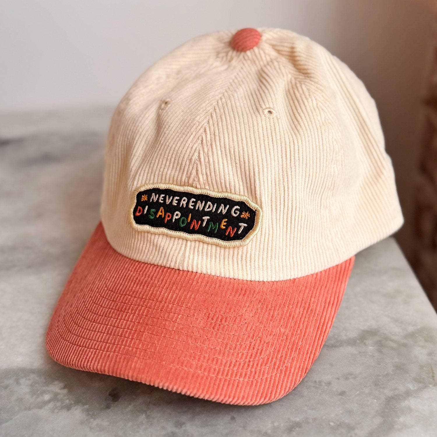 Casquette Velours Côtelé 'Neverending Disappointment'