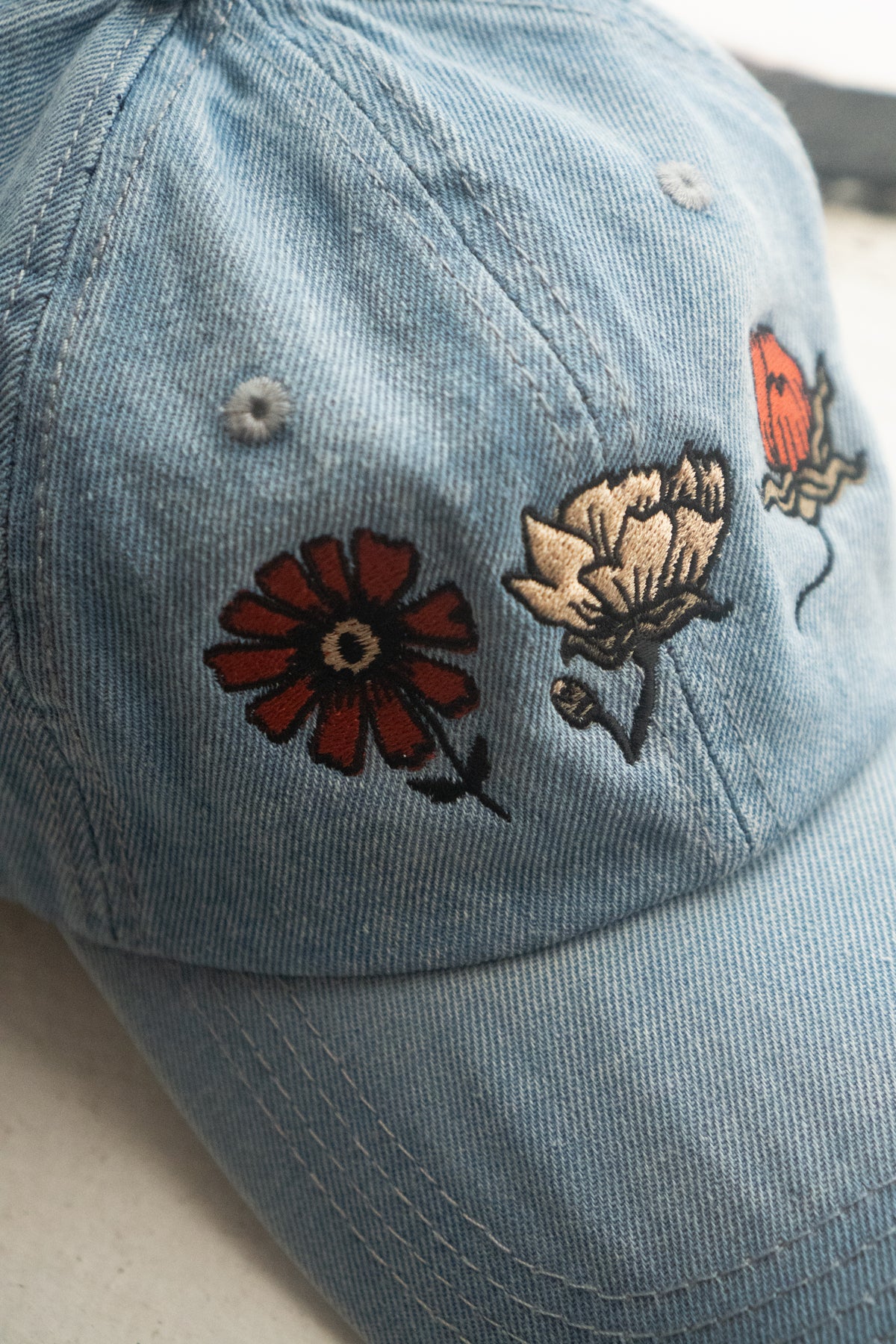 Casquette en Jean 'Ditsy'