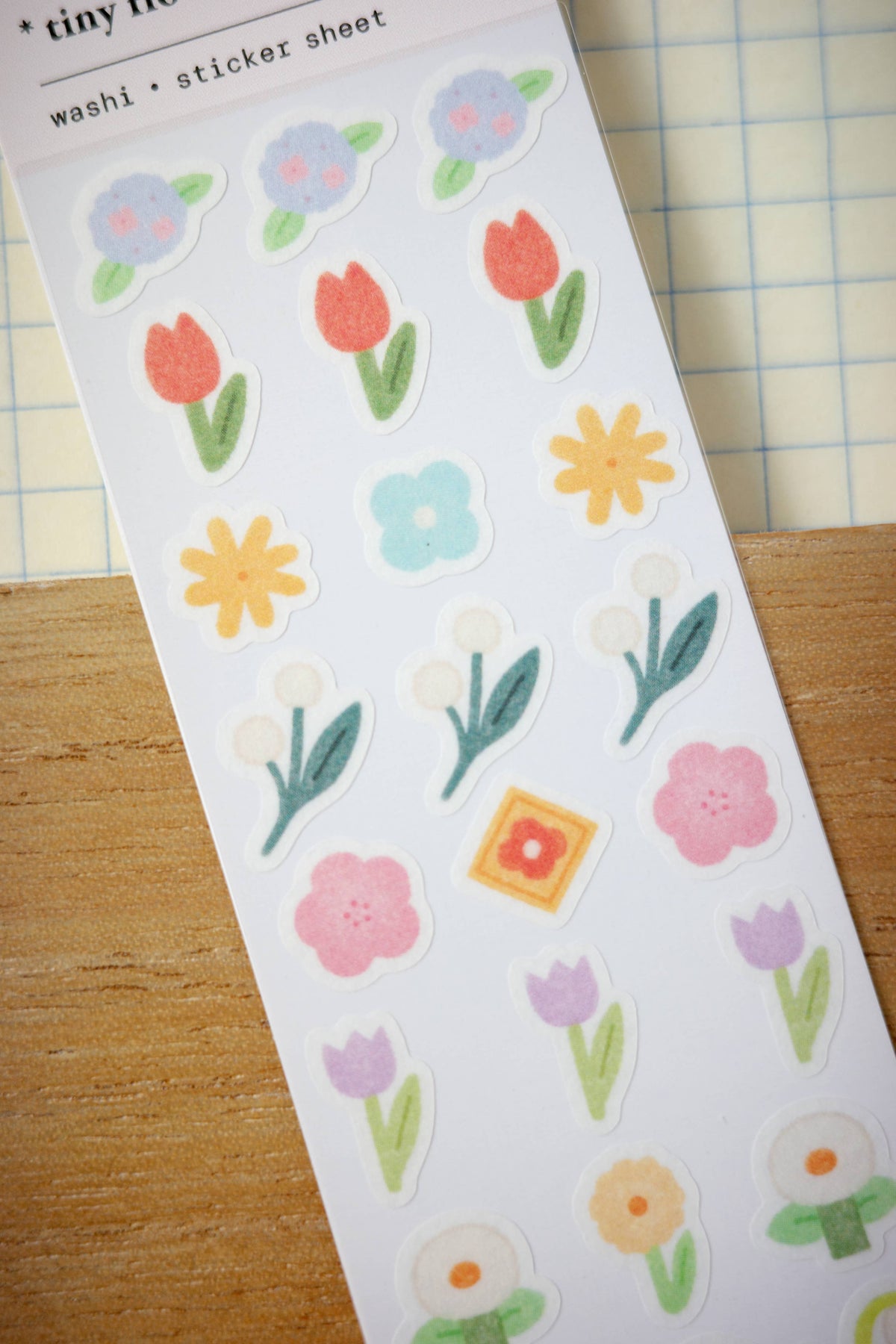 Feuille D'Autocollants Washi 'Tiny Flowers'