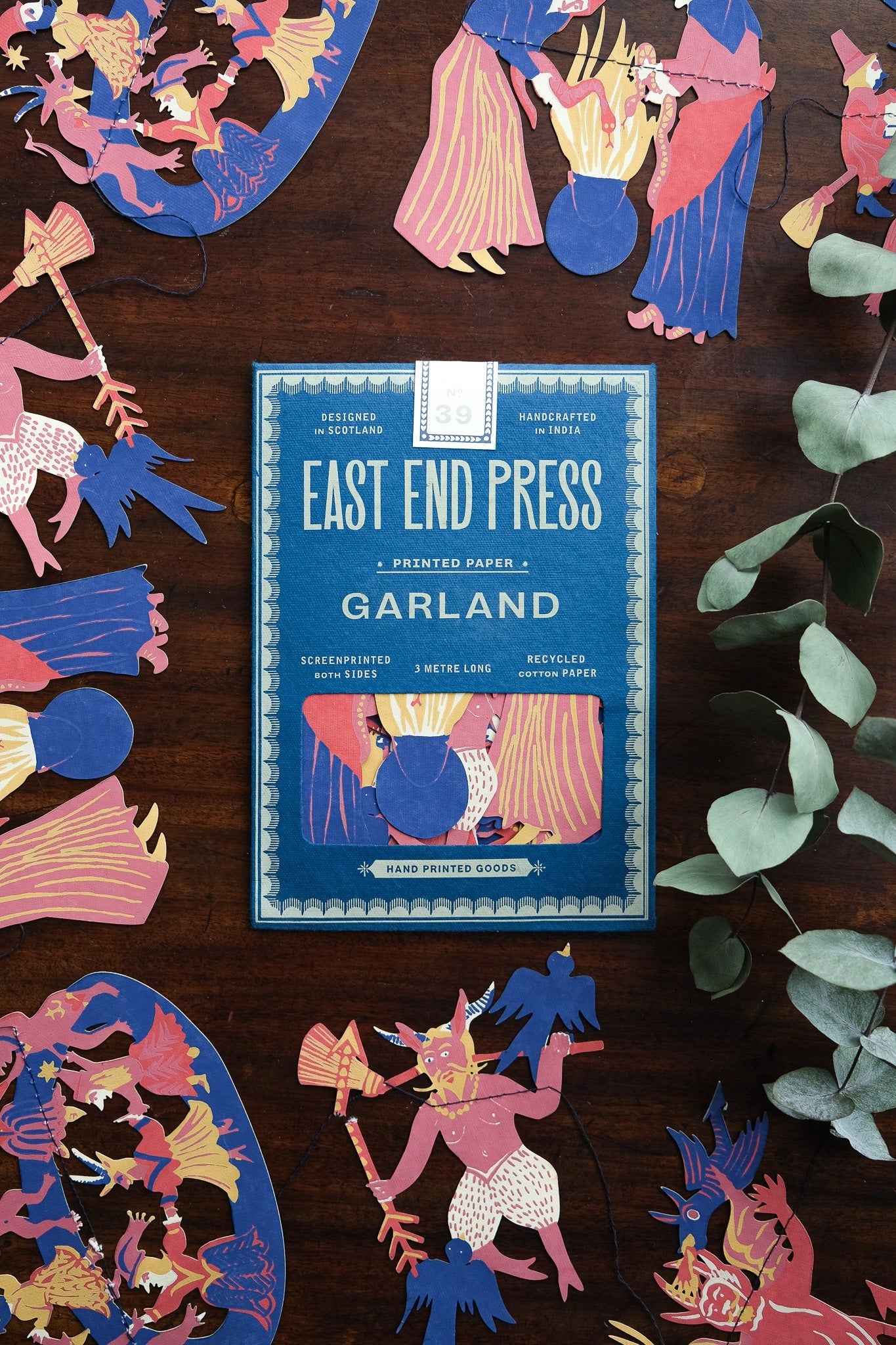 Medieval Screen Printed and Sewn Garland