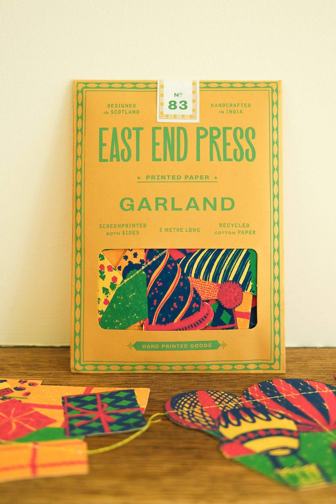 Birthday Party Screen Printed and Sewn Garland