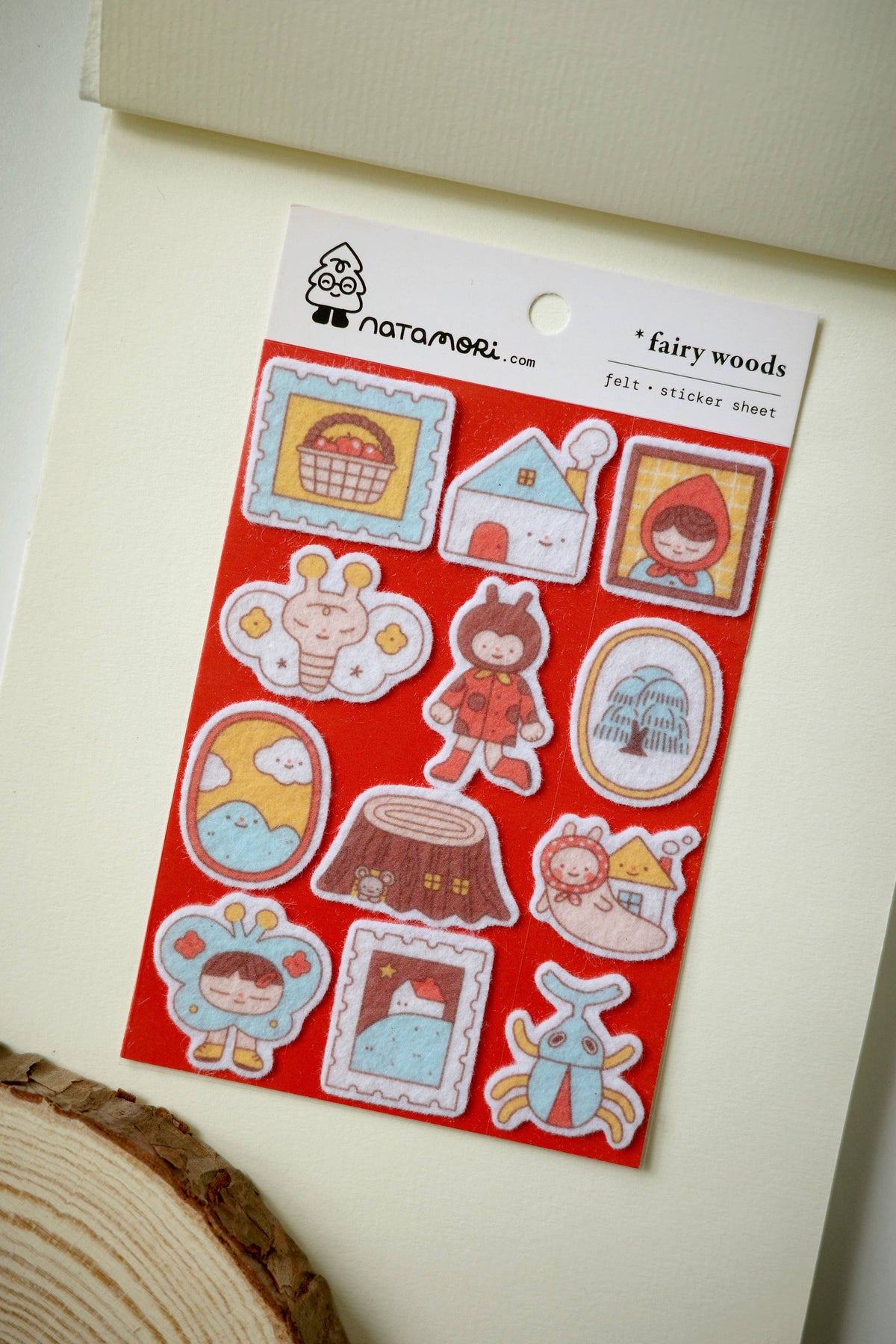 Fairy woods - felt sticker sheet