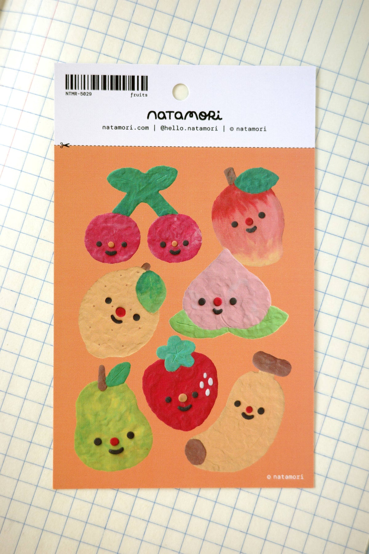 Fruits - Mini Clear Sticker Sheet