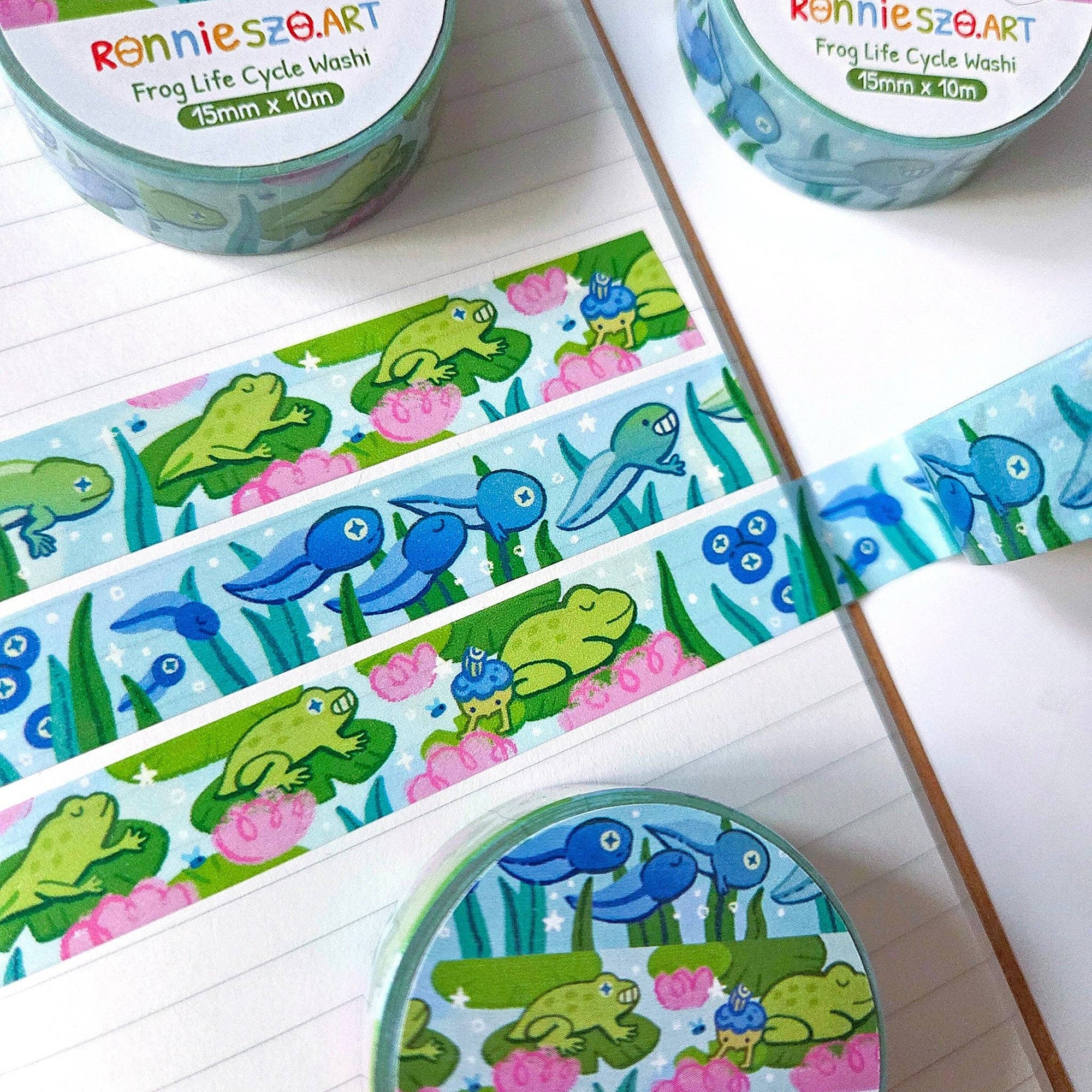 Frog Life Cycle Washi Tape