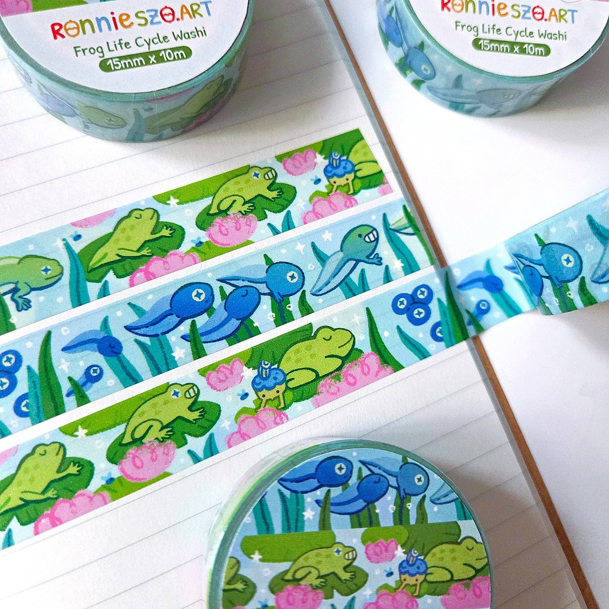 Frog Life Cycle Washi Tape