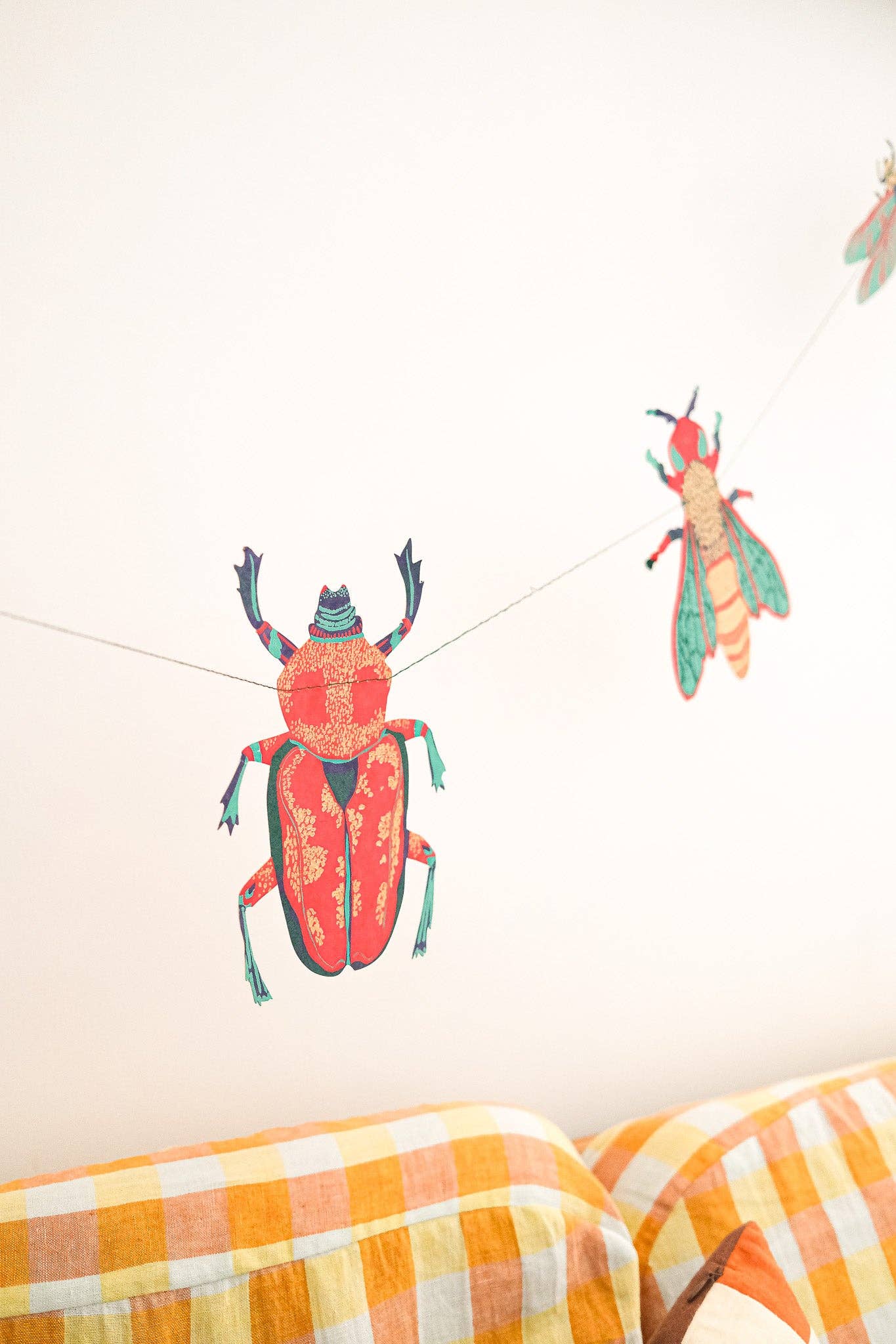 Insects Screen Printed and Sewn Garland
