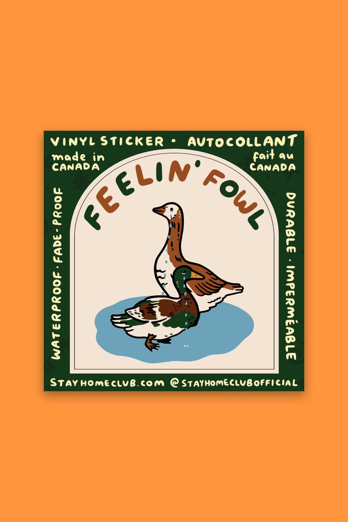 Autocollant 'Fowl'