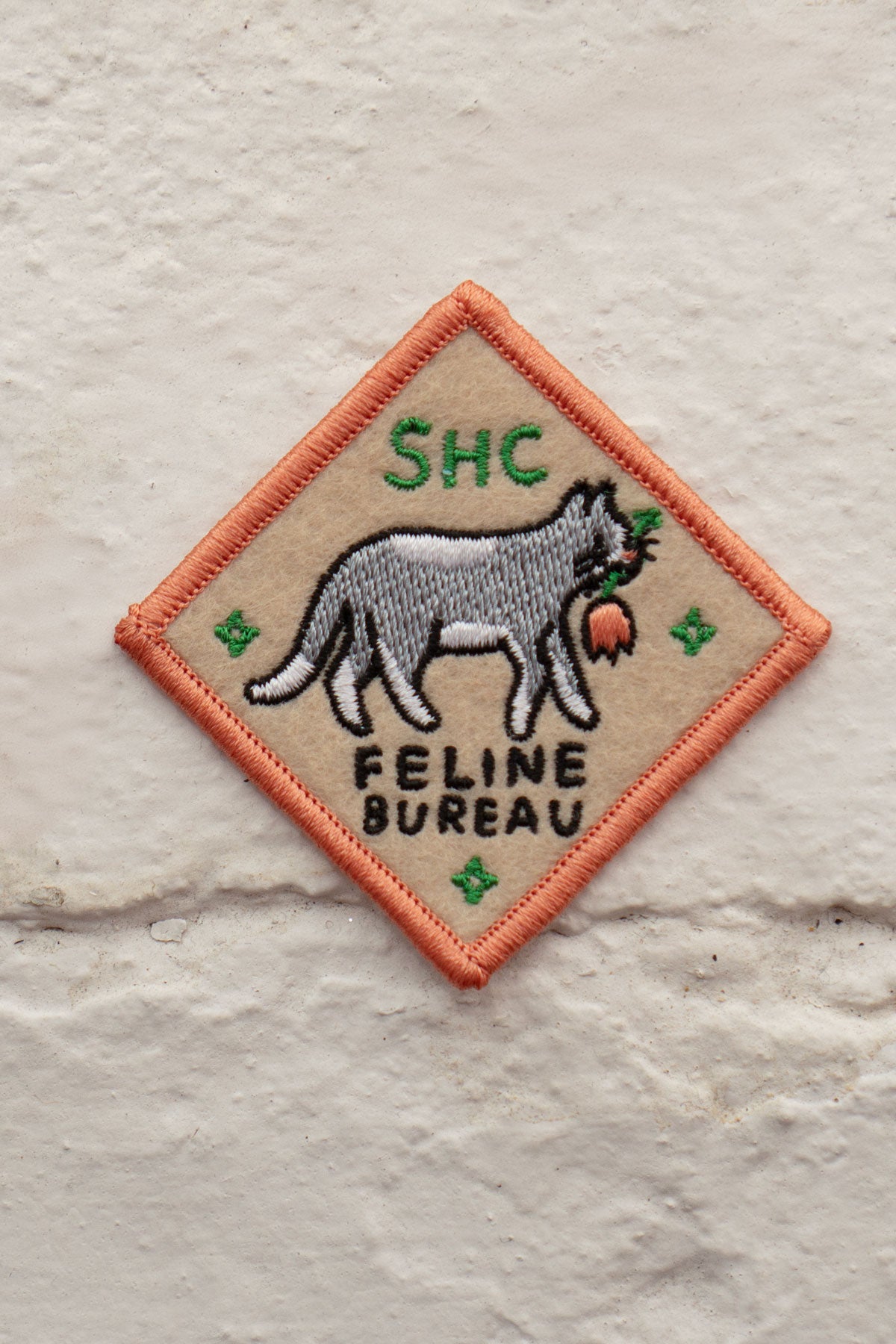 Patch collant en feutre 'SHC Feline Bureau'