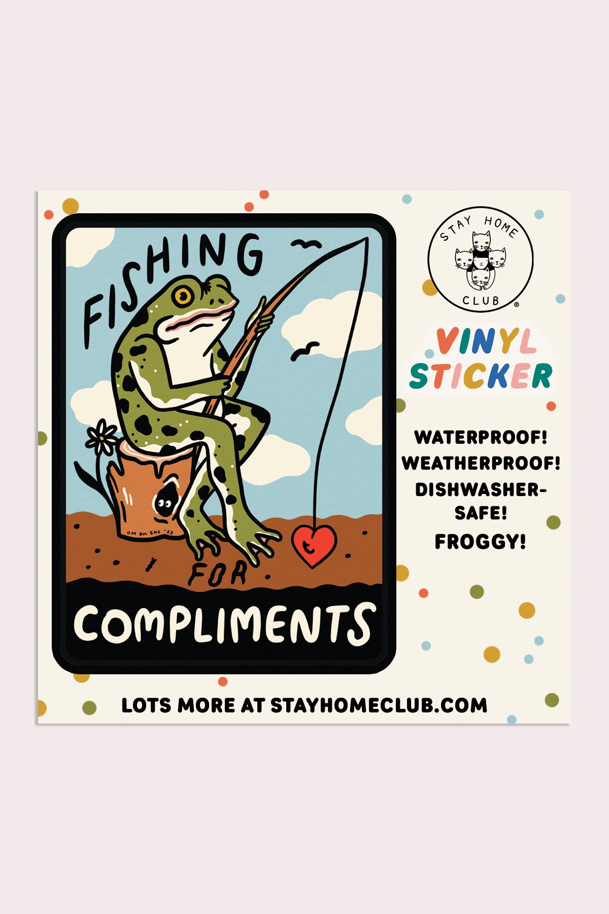 Autocollant 'Fishing for Compliments'