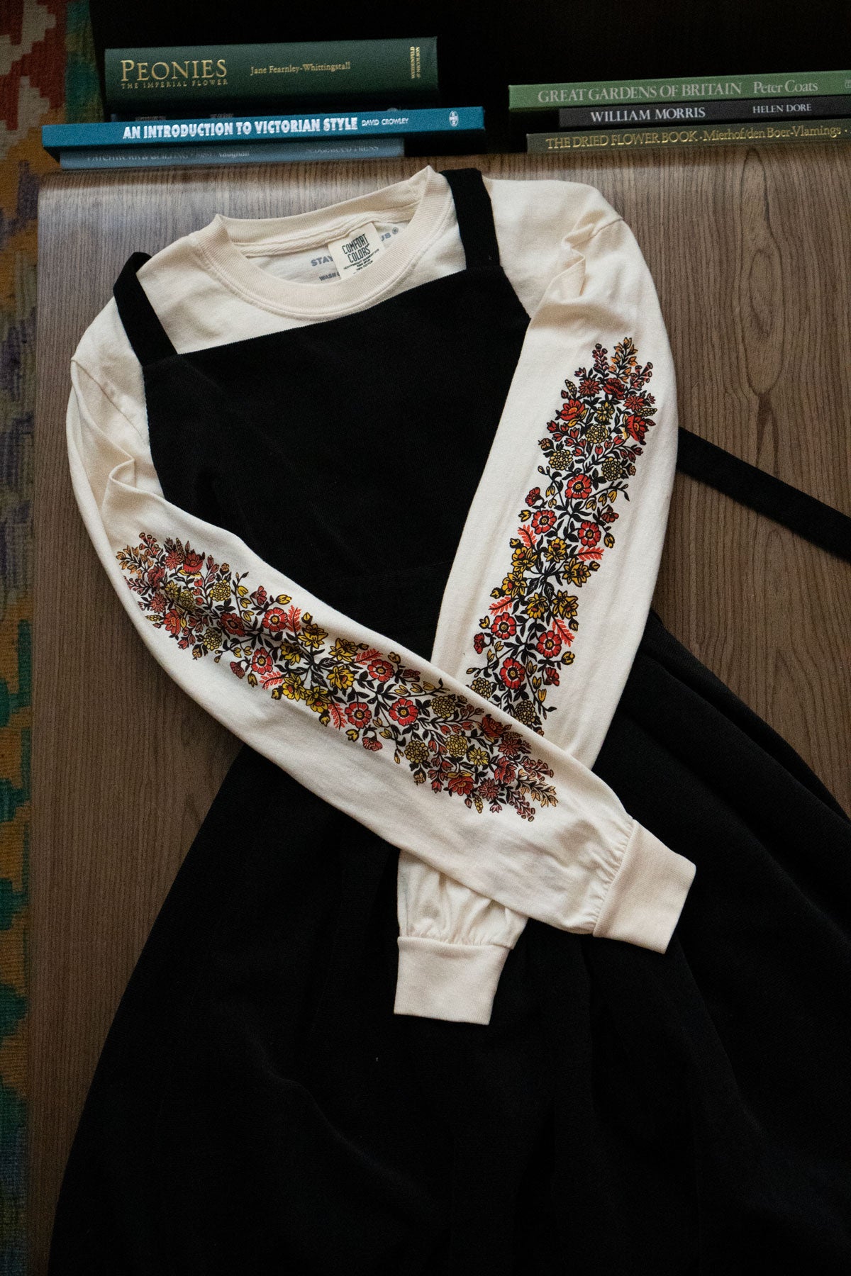 T-shirt à manches longues 'Folk Flowers' 