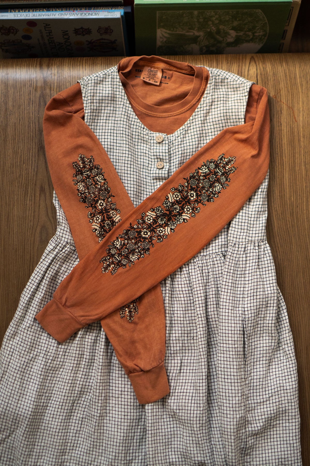 T-shirt à manches longues 'Folk Flowers' 