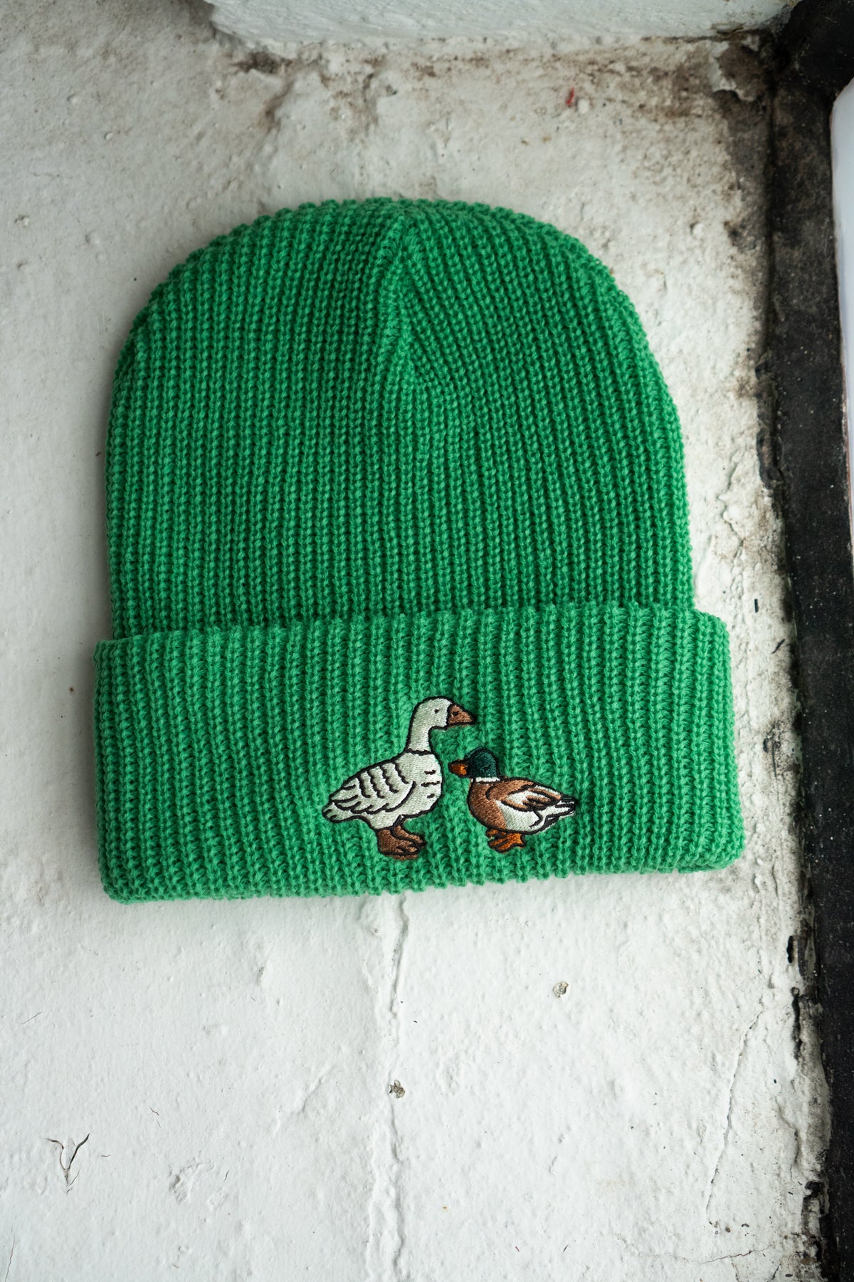 Tuque en tricot shaker 'Fowl' | Vert Trefle