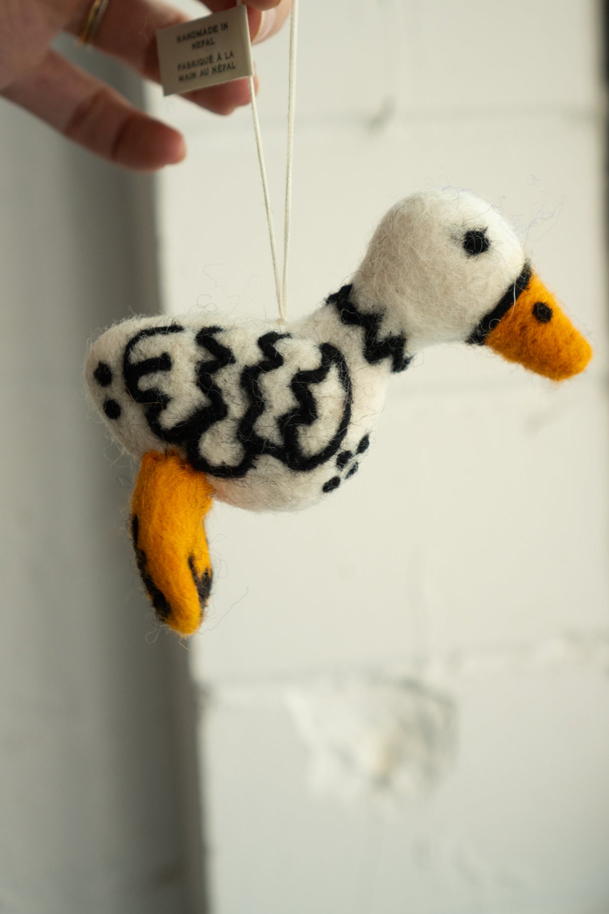 Ornement en Laine Feutrée 'Fowl'
