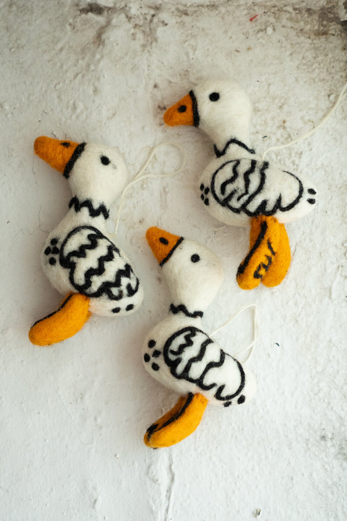 Ornement en Laine Feutrée 'Fowl'
