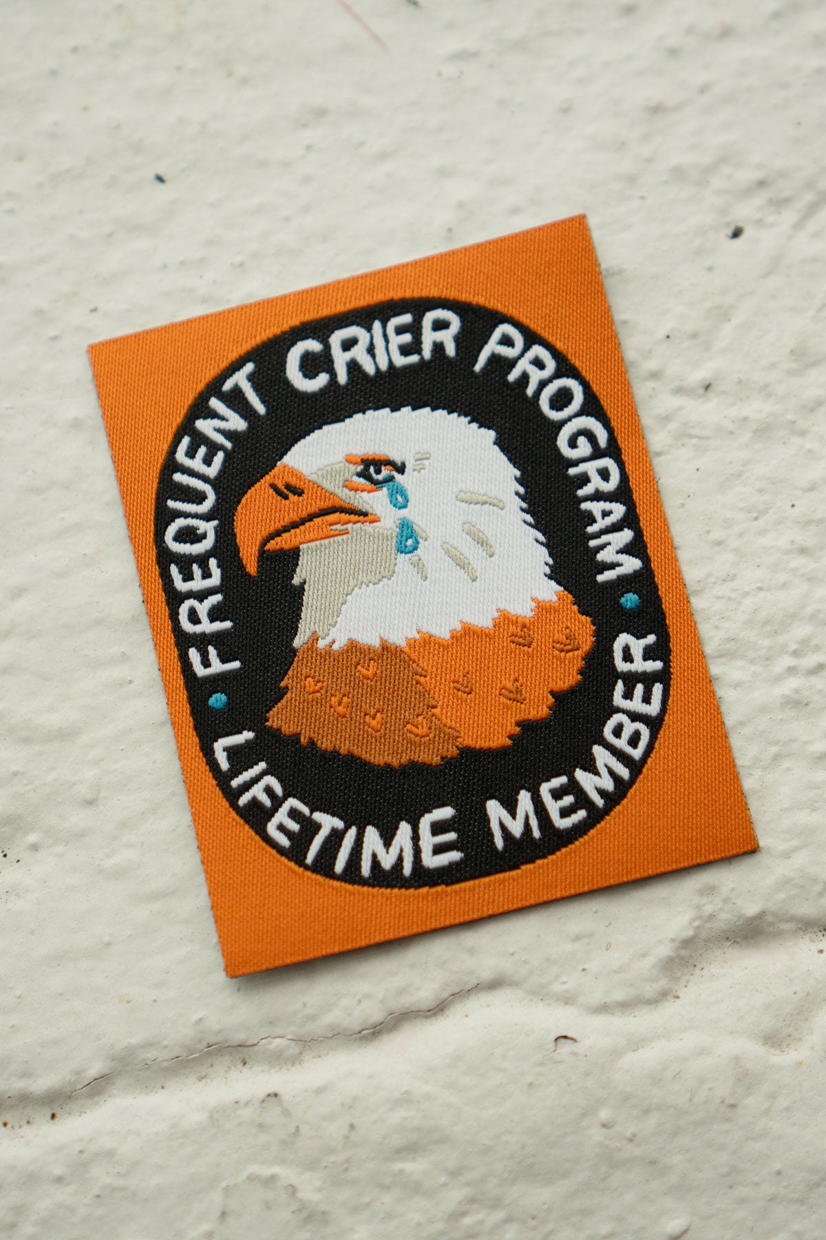 Patch Collant Tissé 'Frequent Crier'