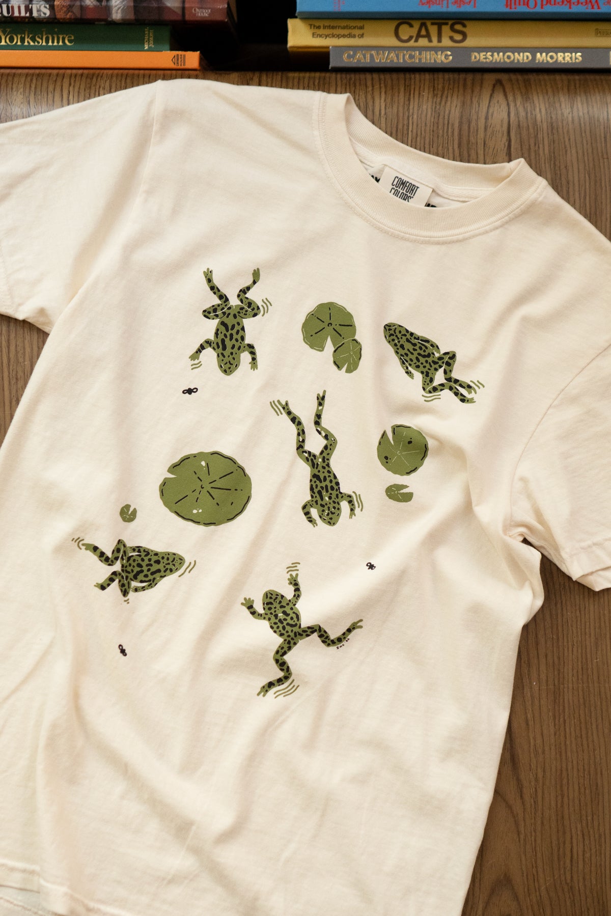 T-Shirt 'Frog Days' | Crème