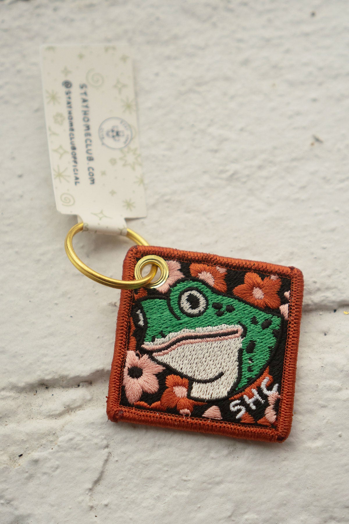 Froggy - Embroidered Keychain