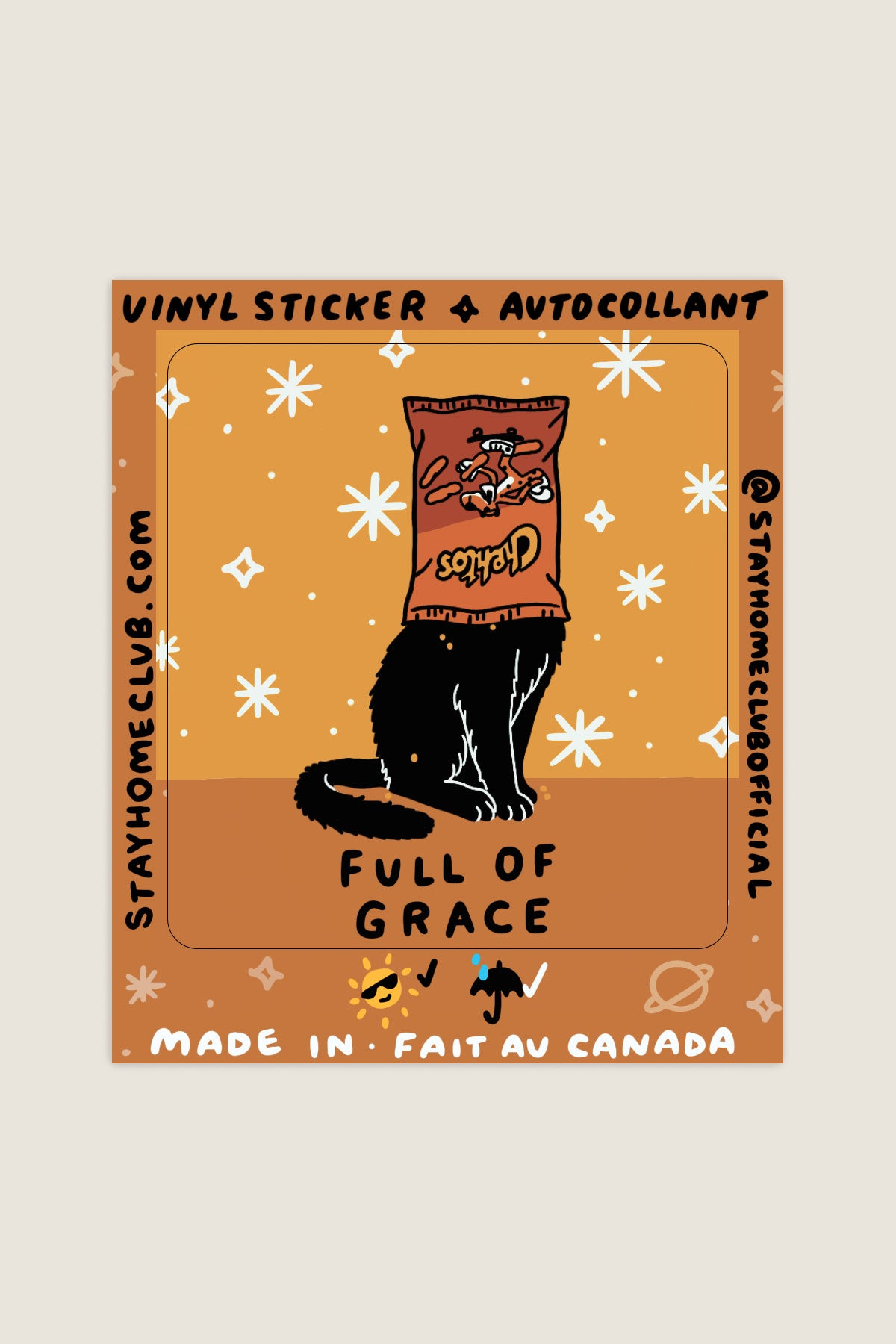 Autocollant 'Full of Grace'